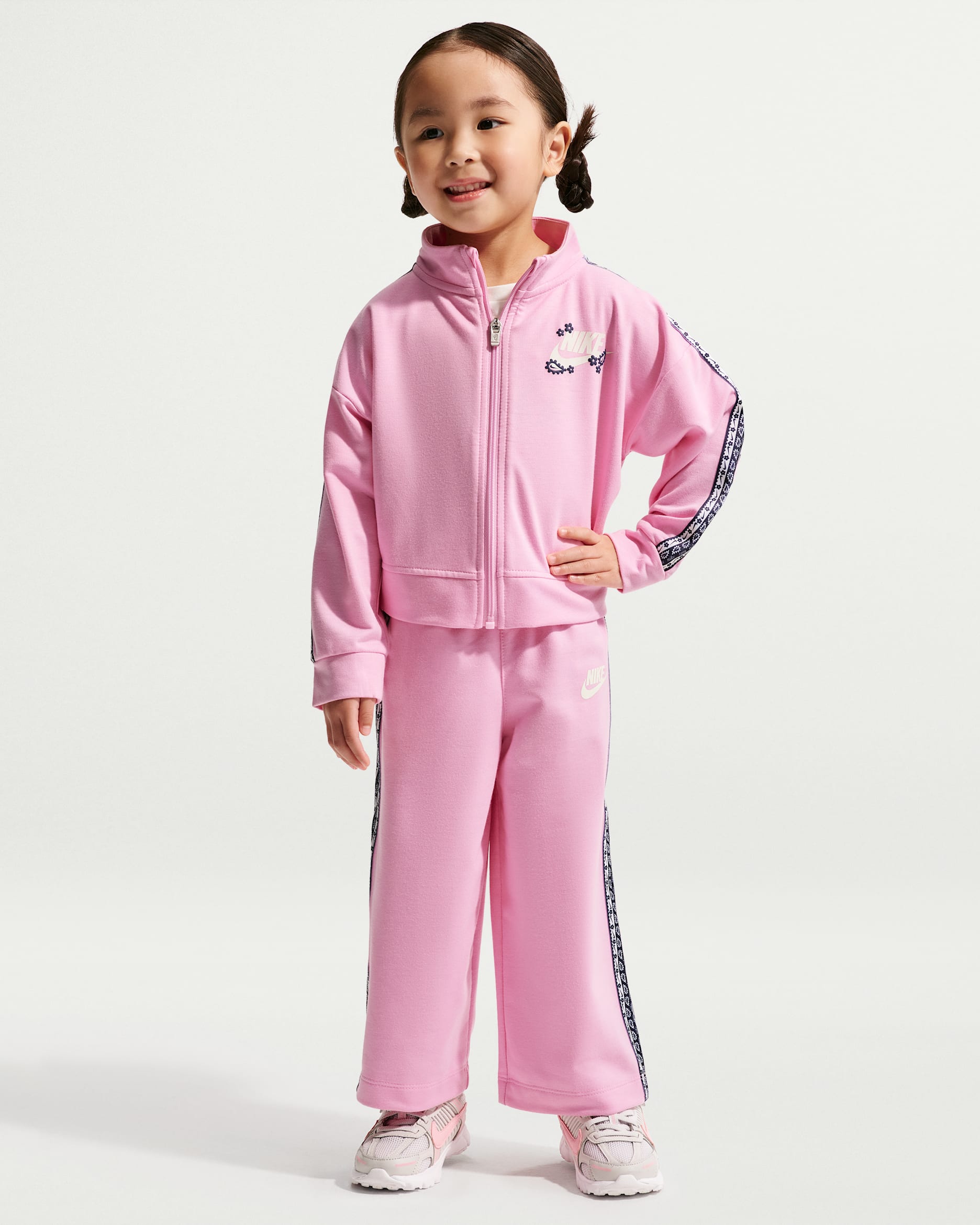 Nike Retro Remix Toddler 2-Piece Track Set - Pink Rise
