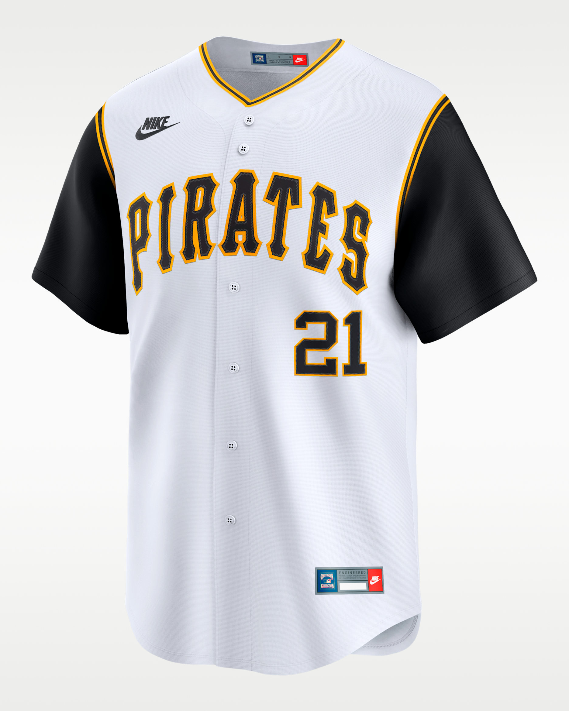 Jersey Nike Dri-FIT ADV de la MLB Limited para hombre Roberto Clemente Pittsburgh Pirates Cooperstown - Blanco