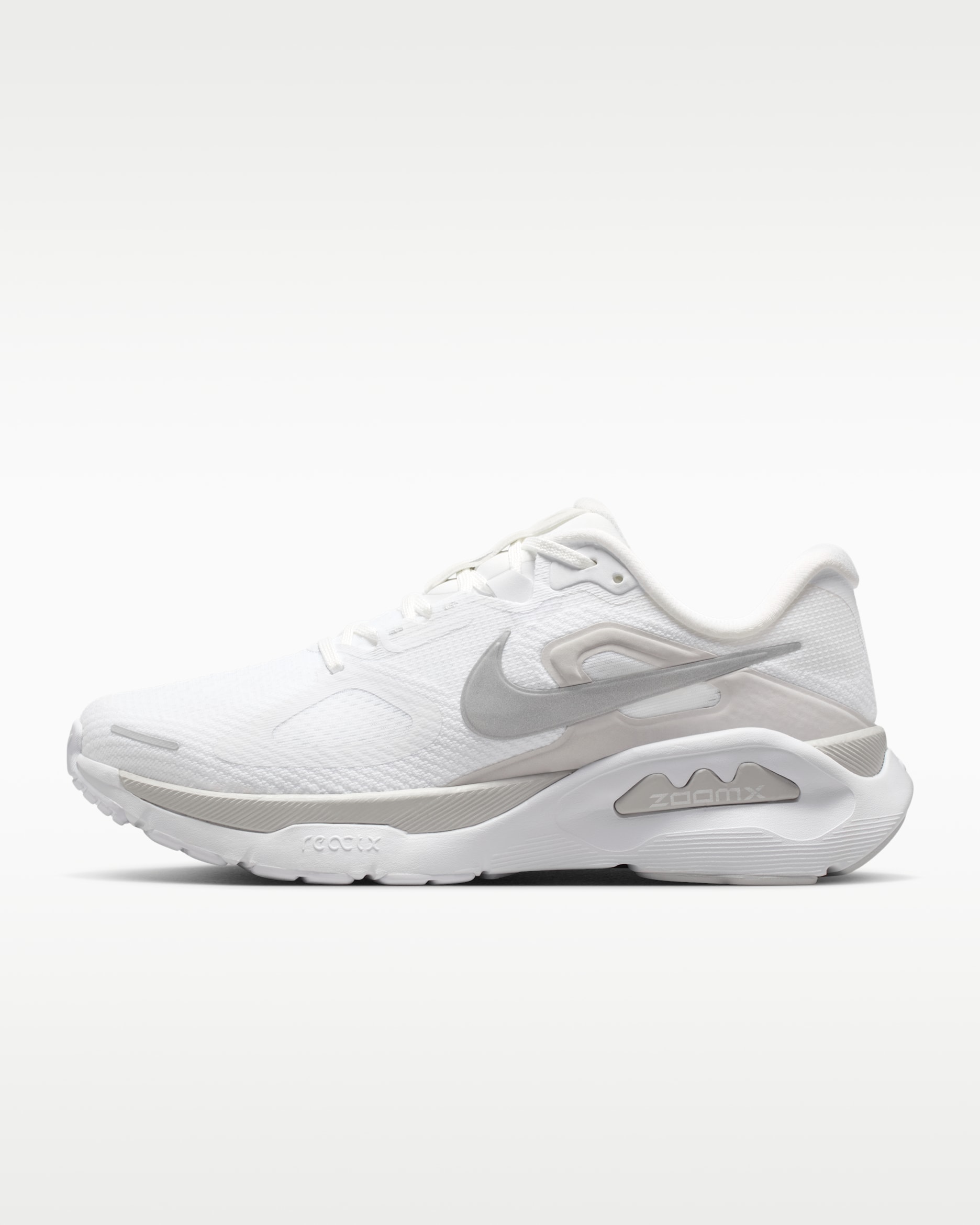Nike Structure Plus Women's Road Running Shoes - White/Photon Dust/Metallic Silver
