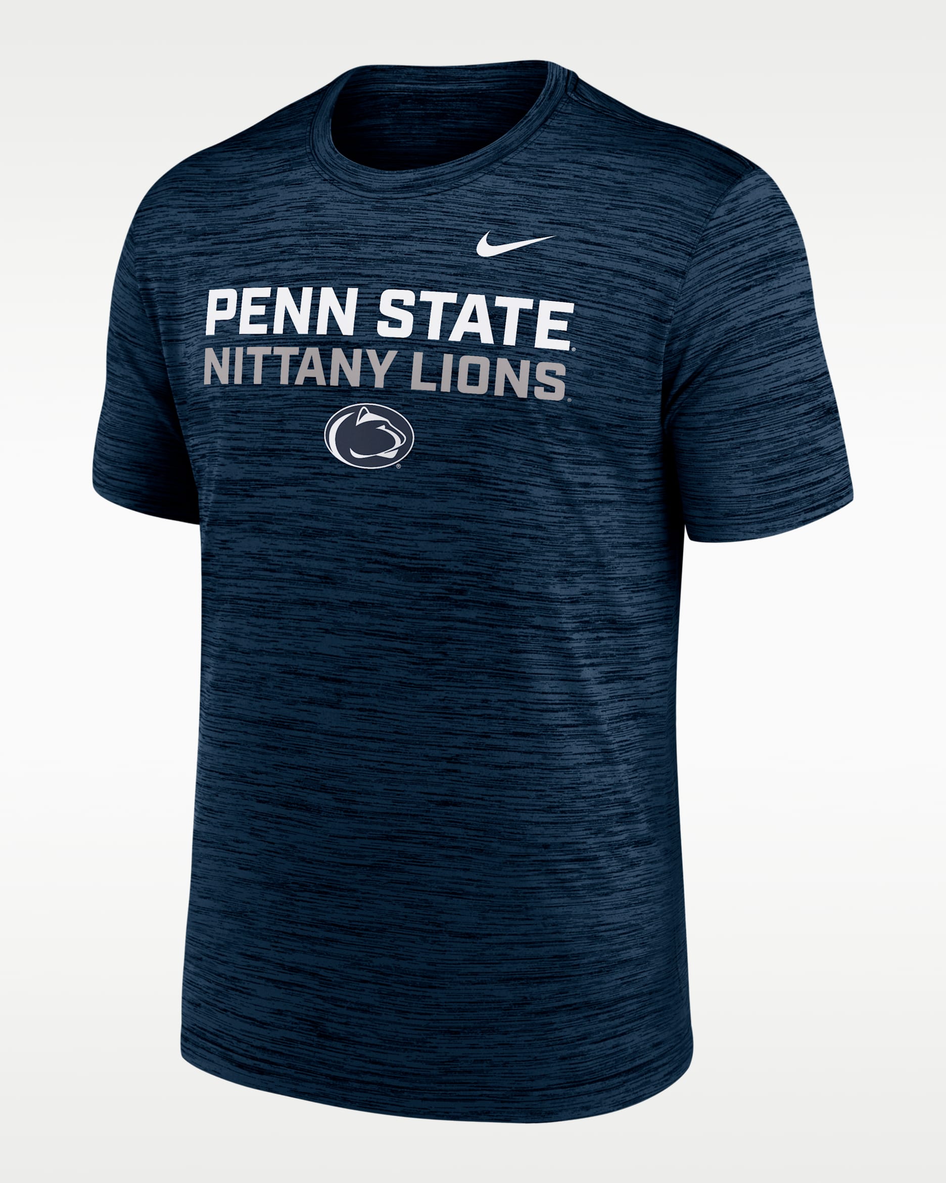 Penn State Campus Center Stack Velocity Men's Nike Dri-FIT College T-Shirt - Navy