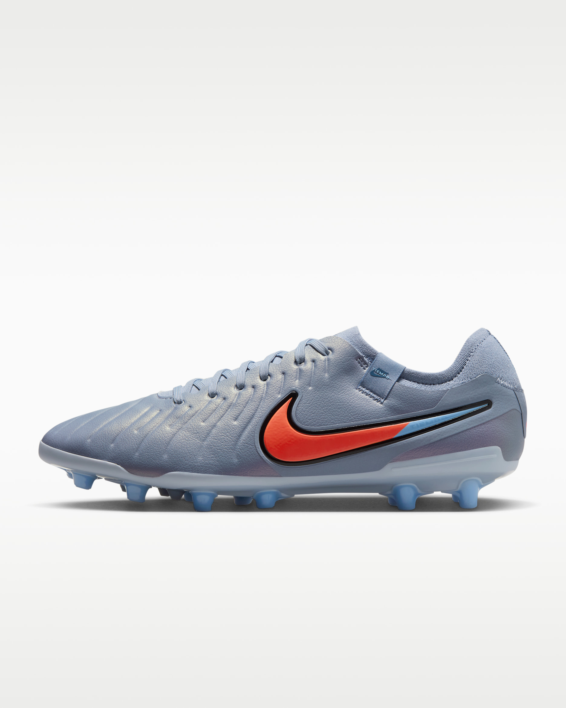 Chuteiras de futebol de perfil baixo para relva artificial Nike Tiempo Legend 10 Pro - Azul Eclipse/Preto