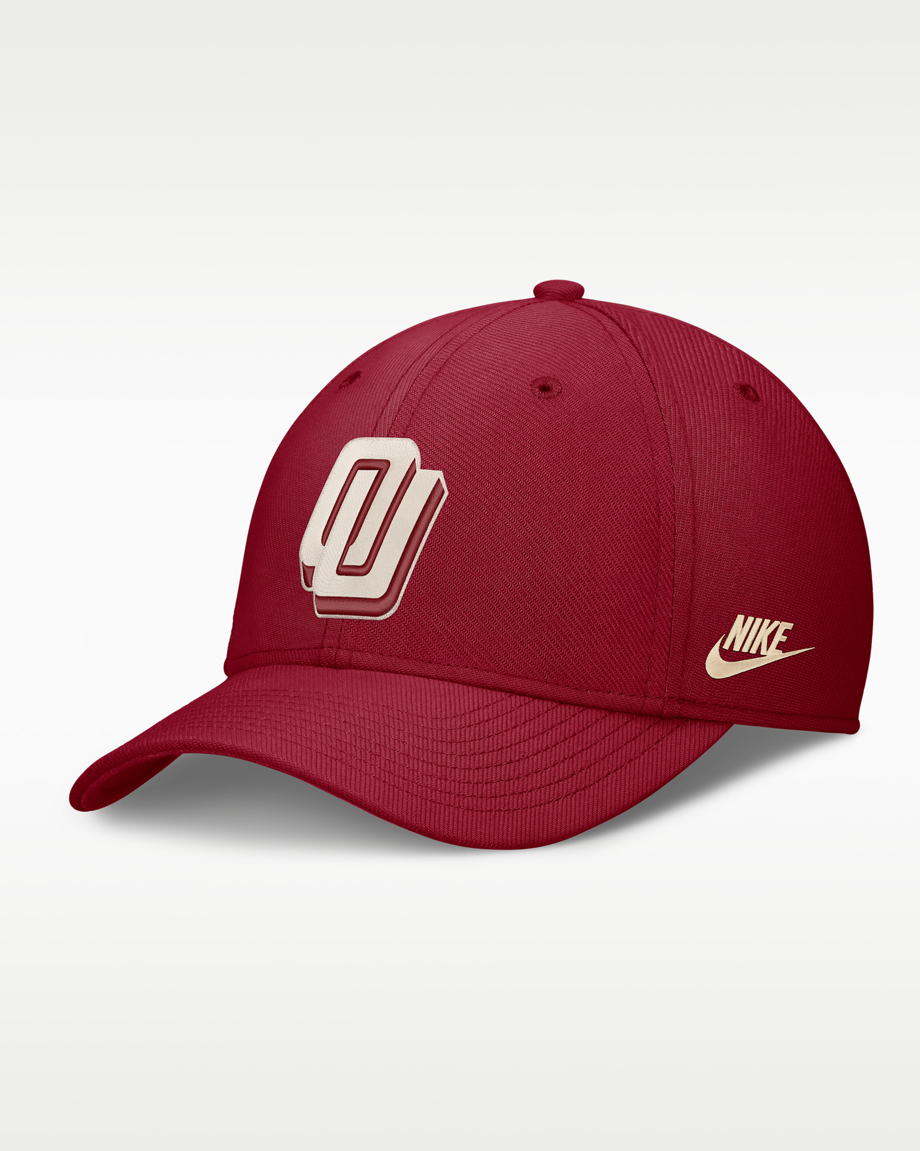 Oklahoma Legacy Rise Vintage Men's Nike Dri-FIT College Hat - Crimson