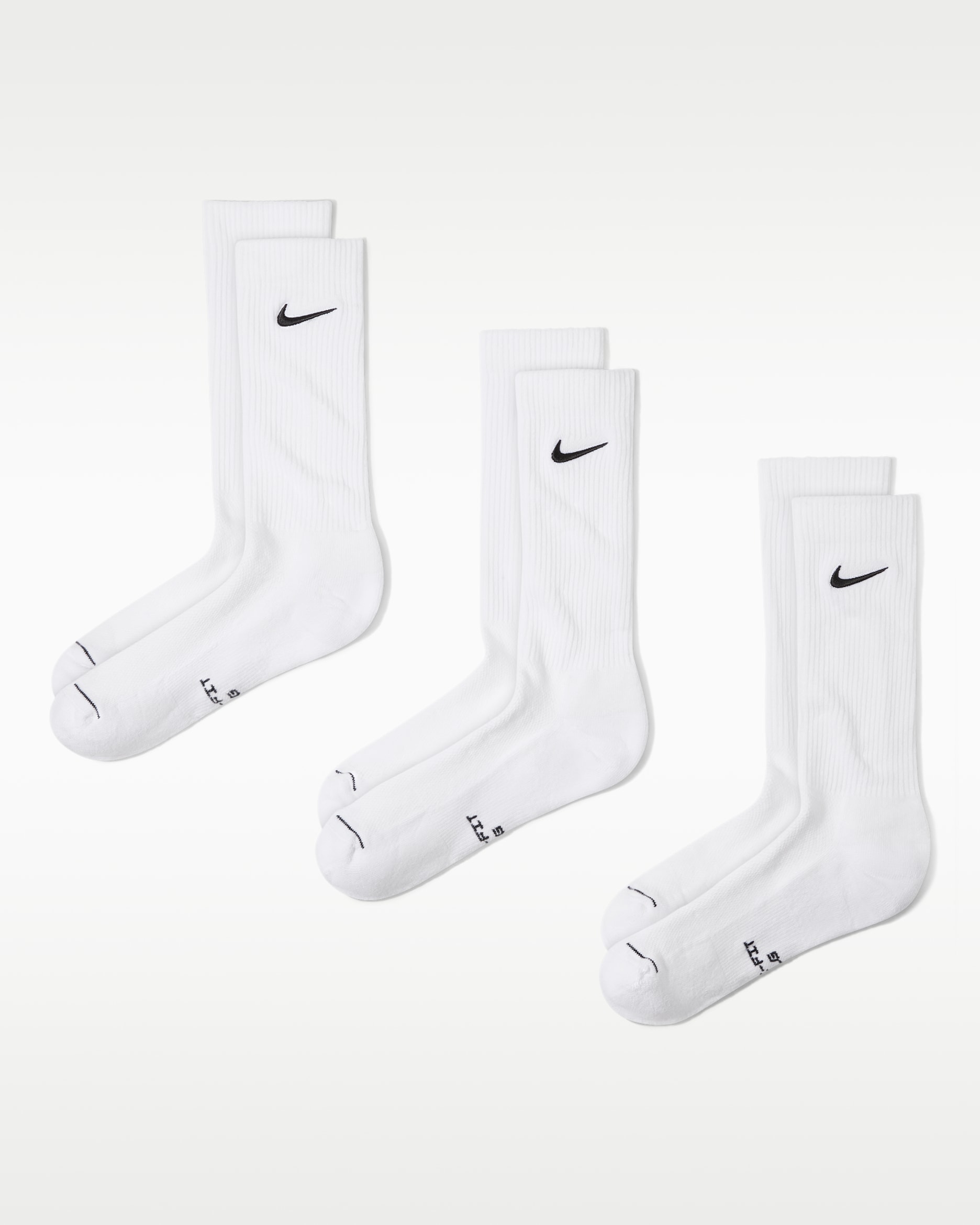 Meias de cano médio Nike Everyday Elevated (3 pares) - Multicolor