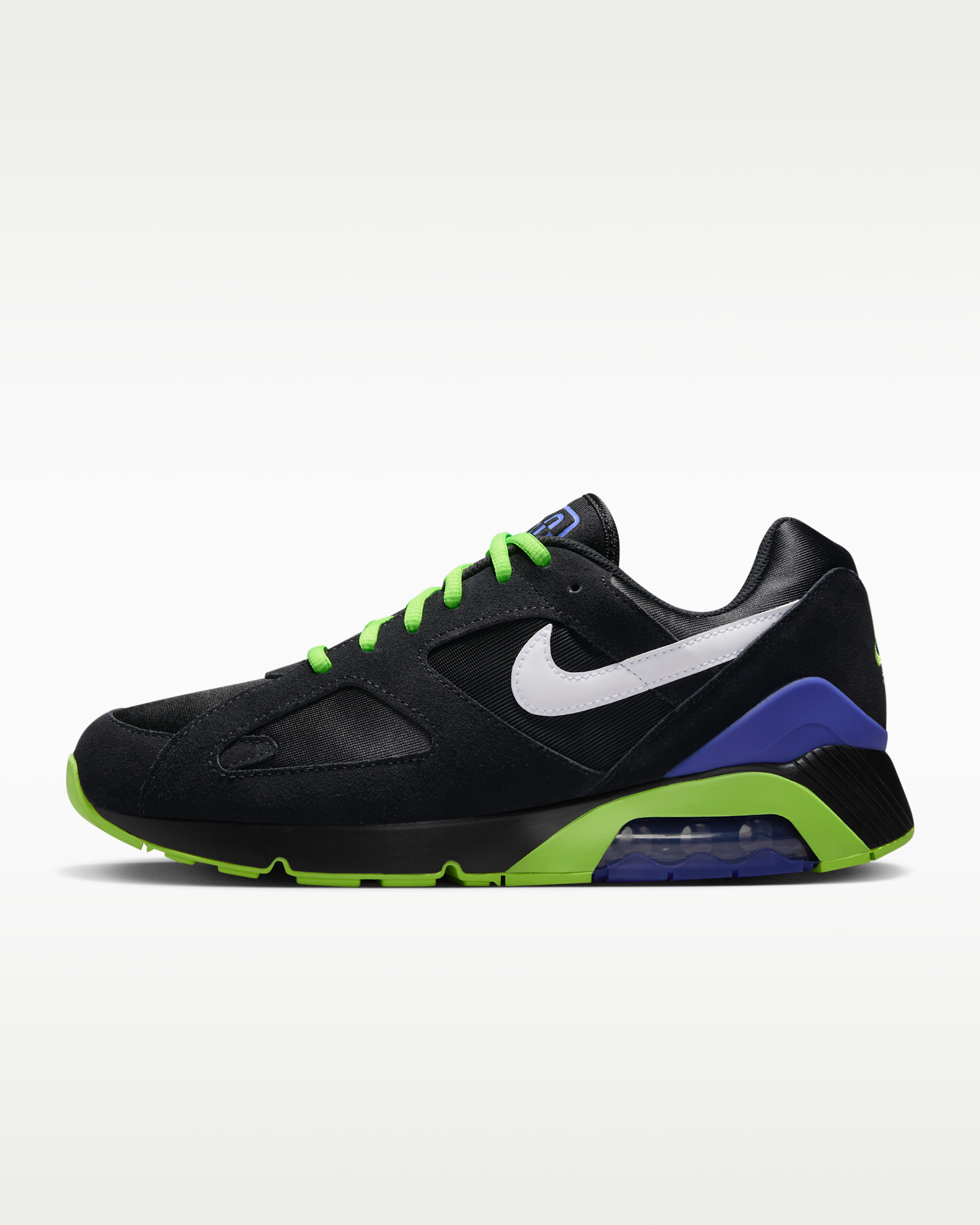 Nike Air 180 Men's Shoes - Black/Action Green/Persian Violet/White