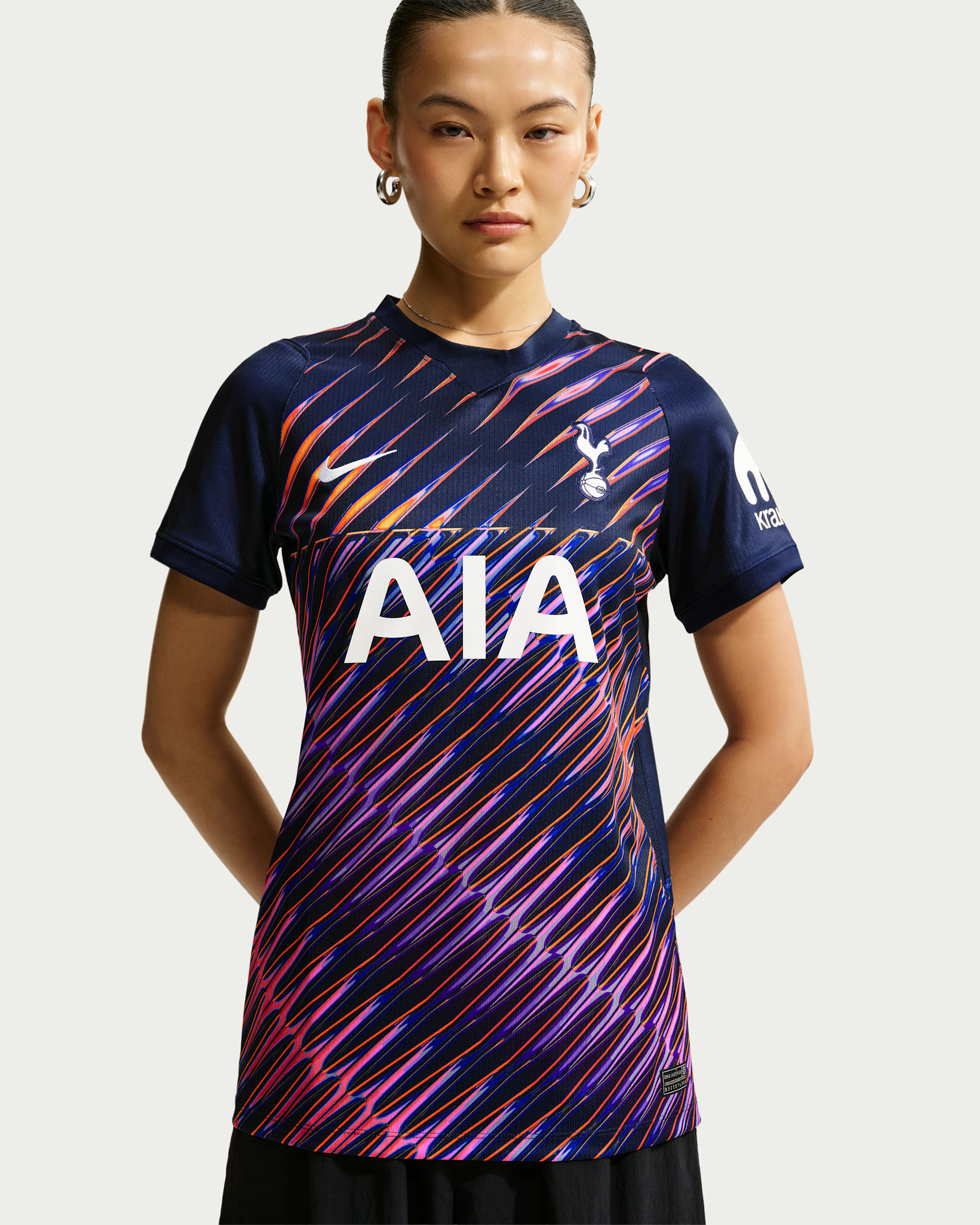 Tottenham Hotspur 2026/27 Stadium Away Nike Dri-FIT Replika-Fußballtrikot (Damen) - Obsidian/Weiß/Weiß