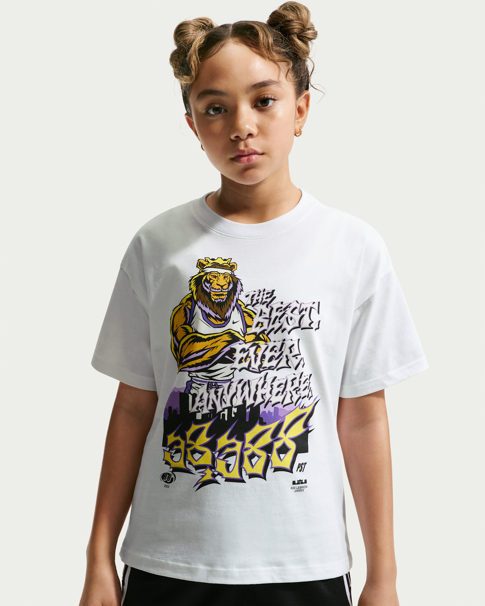 LeBron Big Kids' T-Shirt - White