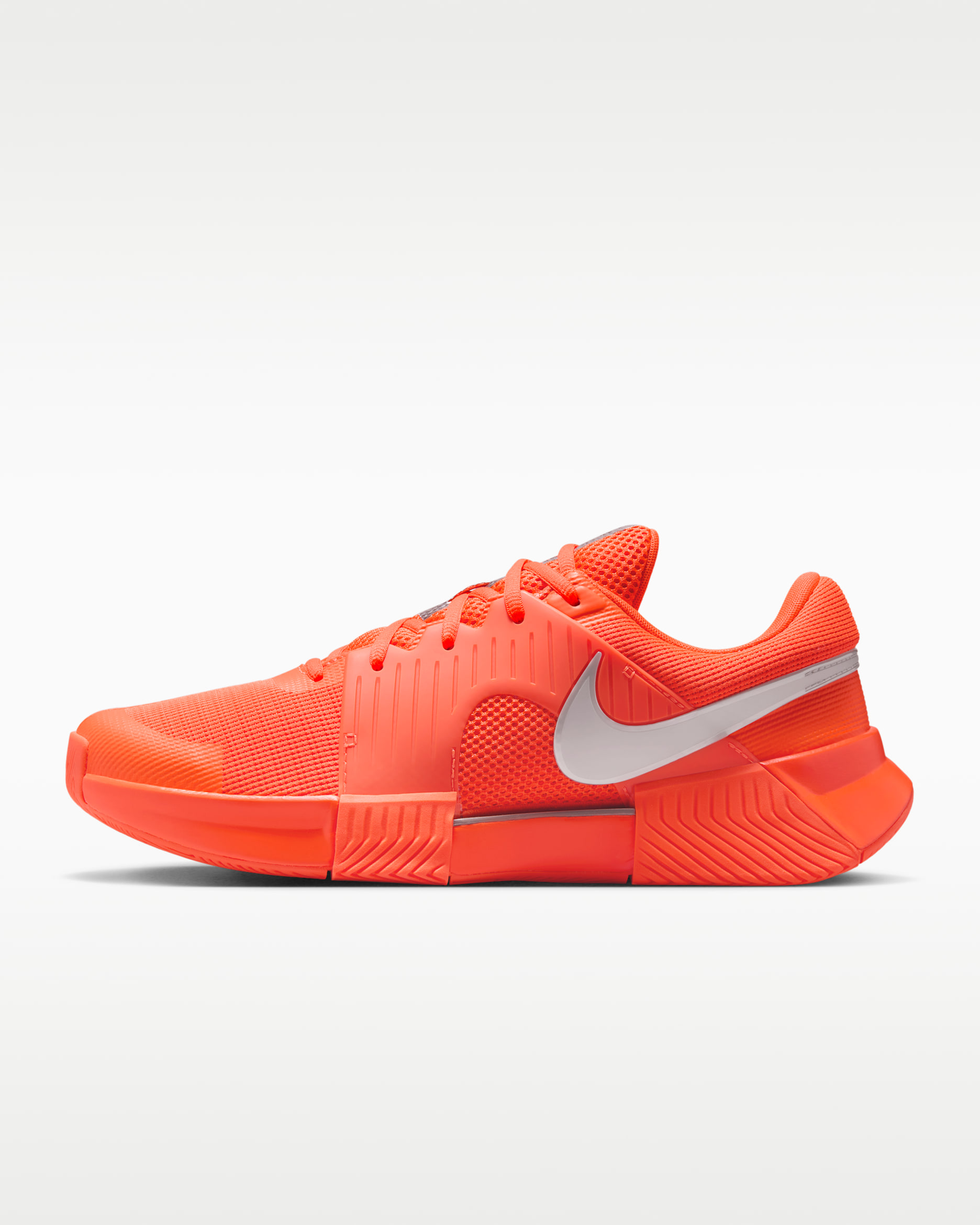 Nike GP Challenge 1 Premium Men's Hard Court Tennis Shoes - Hyper Crimson/Metallic Silver