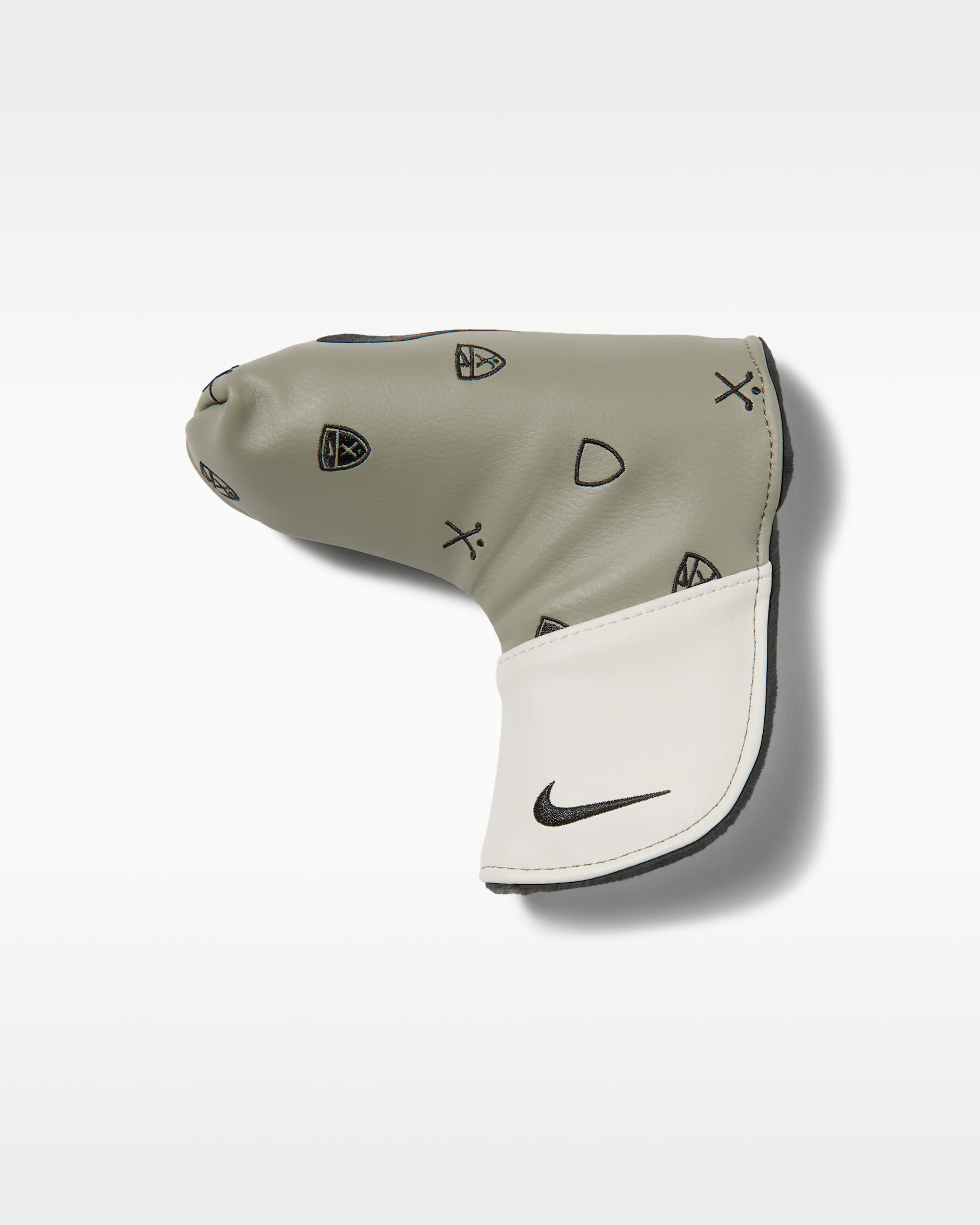 Funda para palo de golf putter tipo blade Nike Tour - Militar claro/Hueso claro/Negro