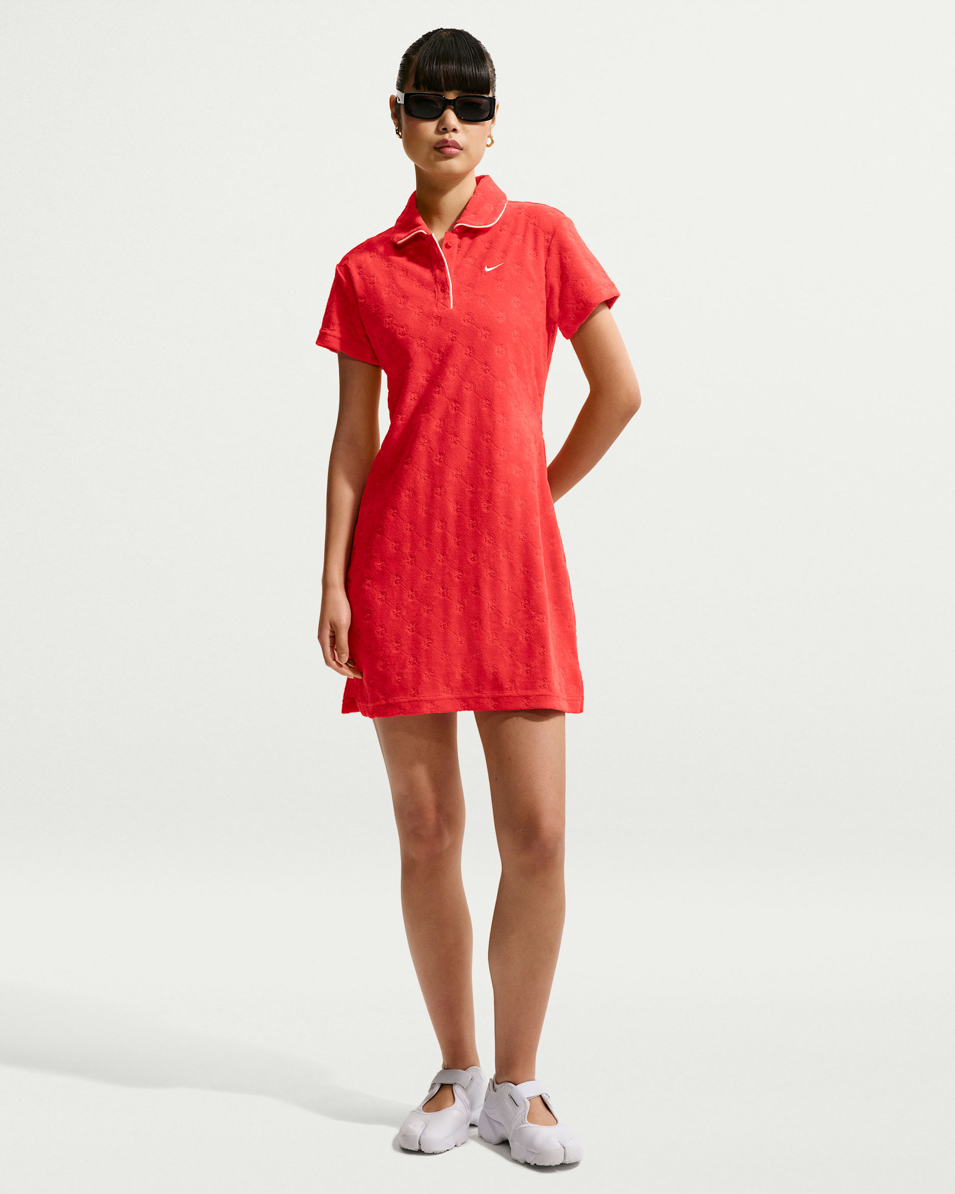 Nike Sportswear Chill Terry Women's Dress - Light Crimson/Sail/Sail