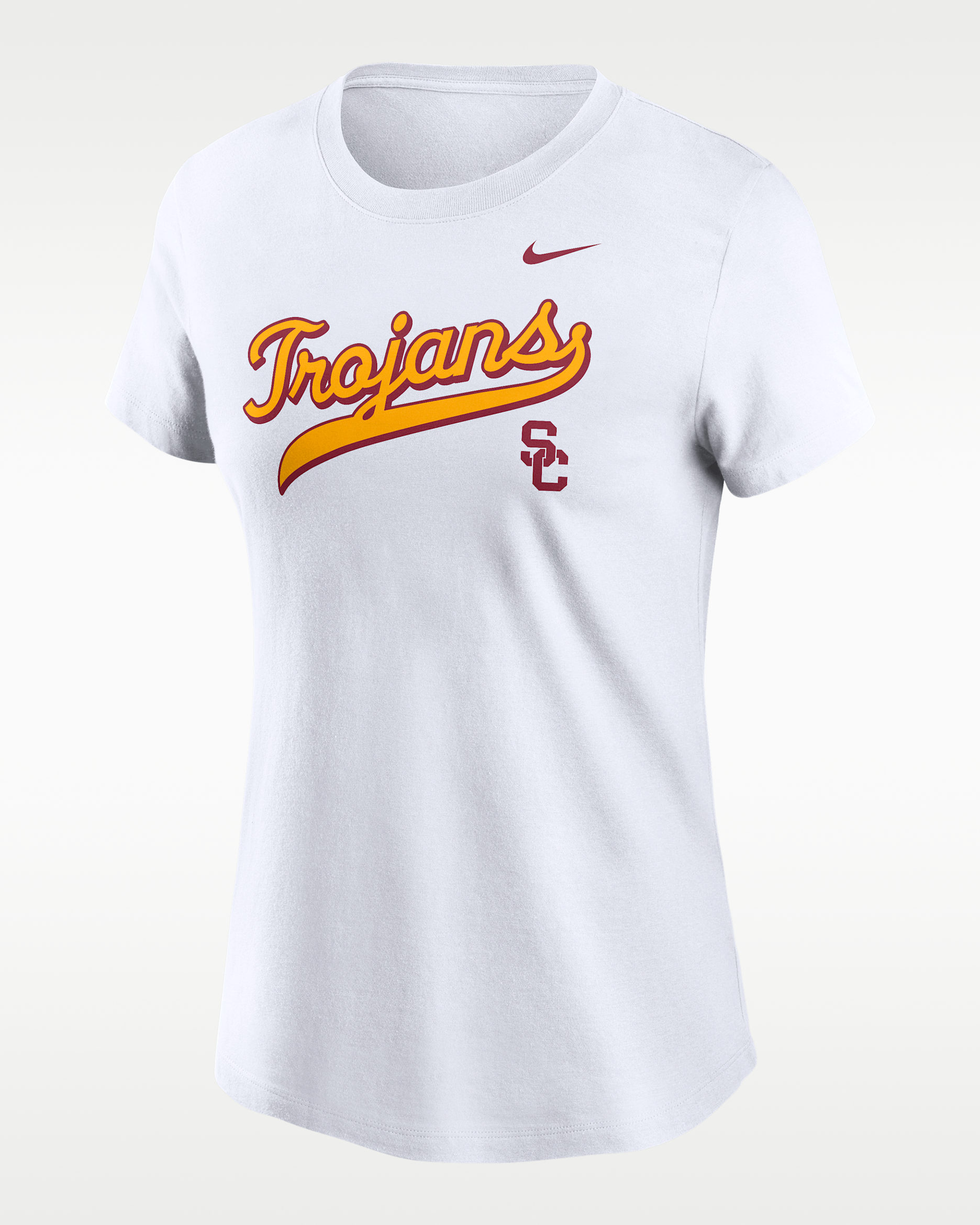 USC Athletic Prep Arch Local Script Women's Nike College T-Shirt - White
