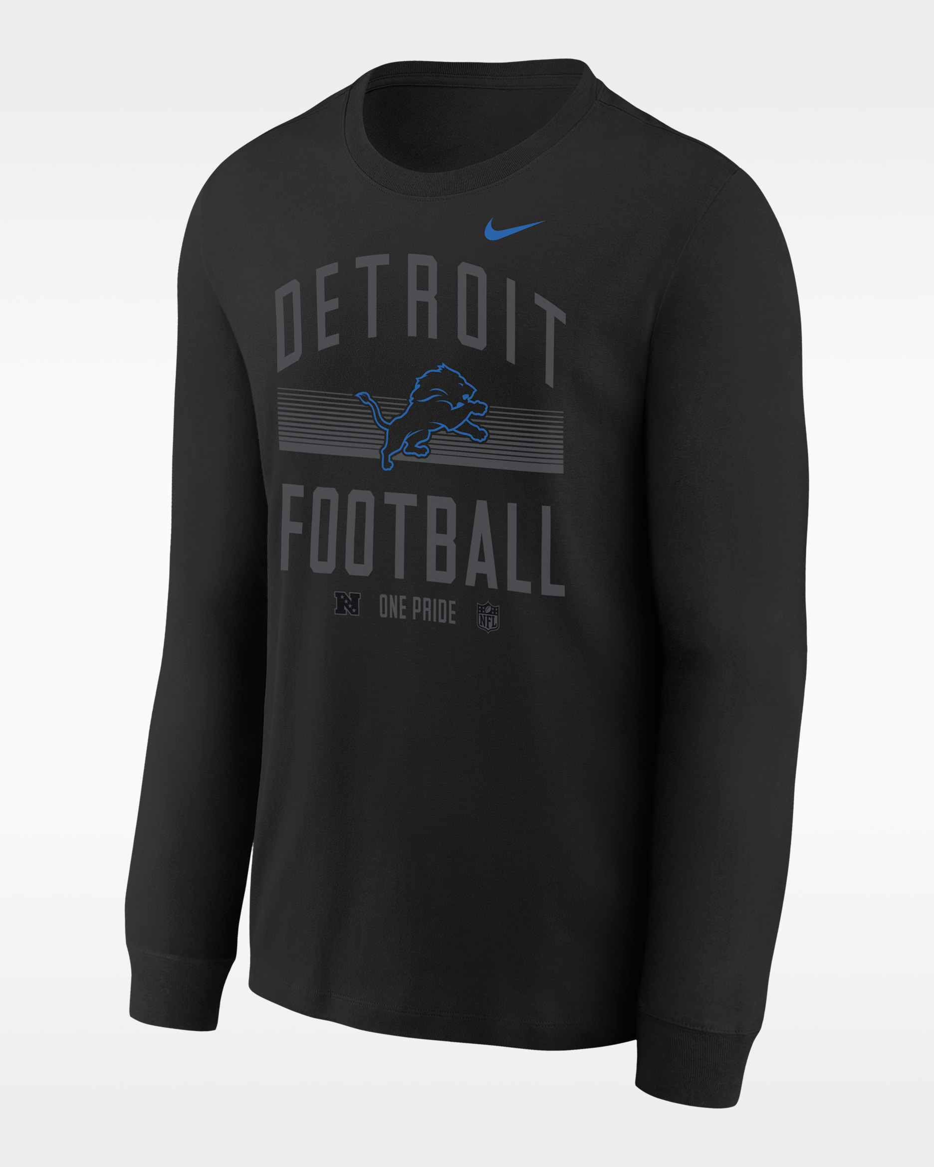 Detroit Lions Hometown Big Kids' Nike NFL Long-Sleeve T-Shirt - Black