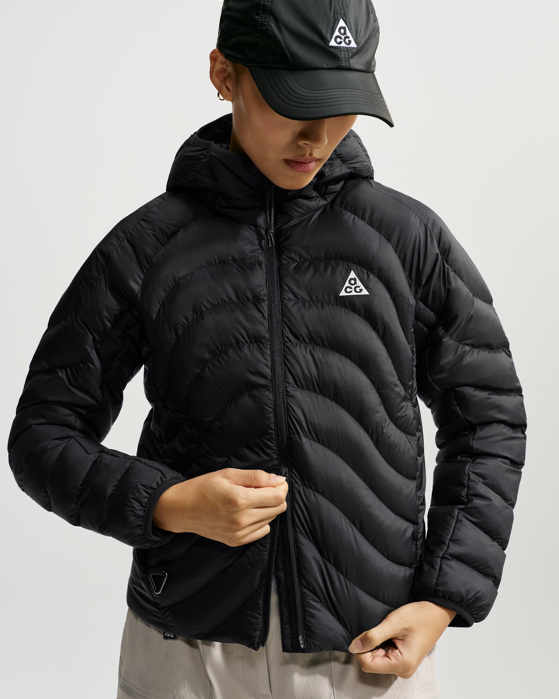 Veste à capuche Therma-FIT ADV ACG Lava Flow pour femme - Noir/Summit White