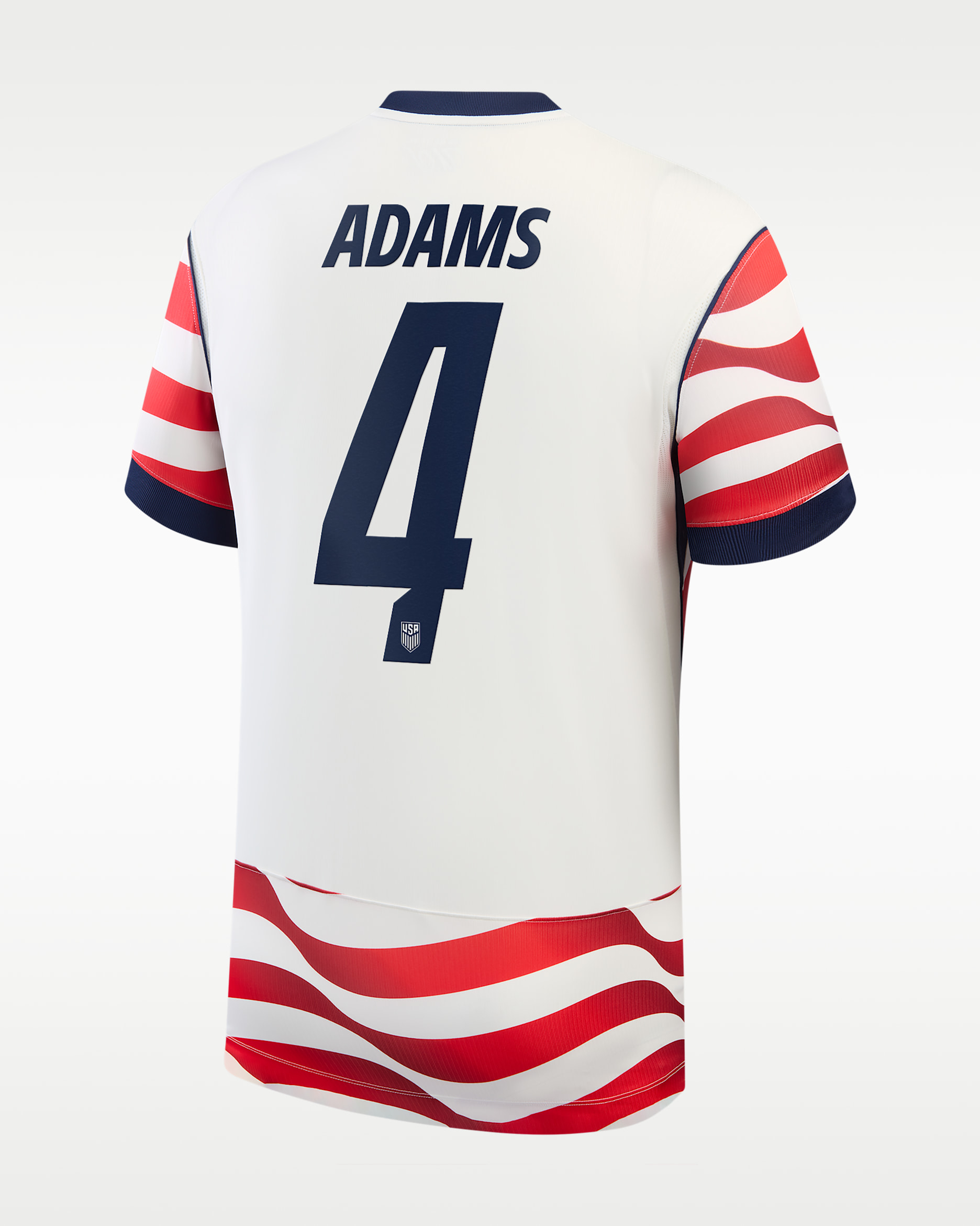 Tyler Adams USMNT 2026 Stadium Home Men's Nike Dri-FIT Soccer Jersey - White