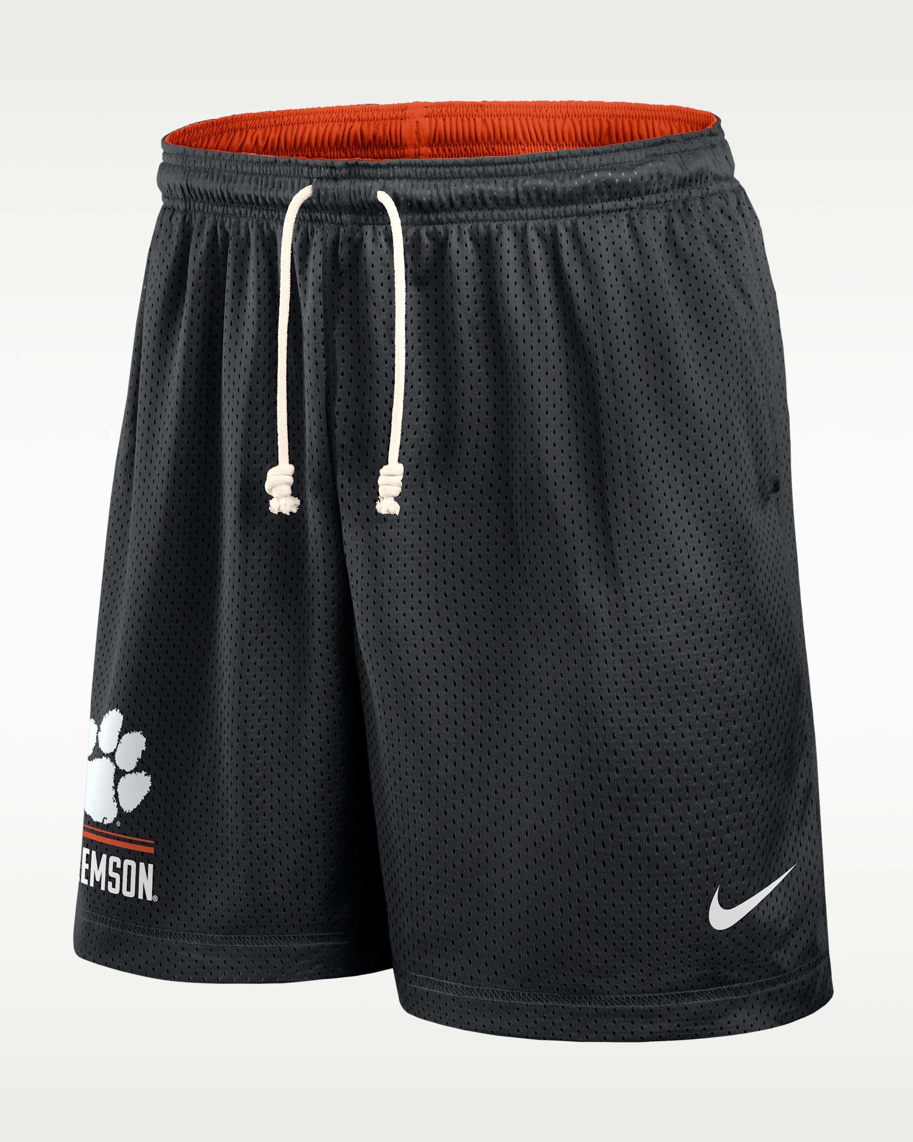 Clemson Courtside Men's Nike Dri-FIT College Reversible Shorts - Black/Orange