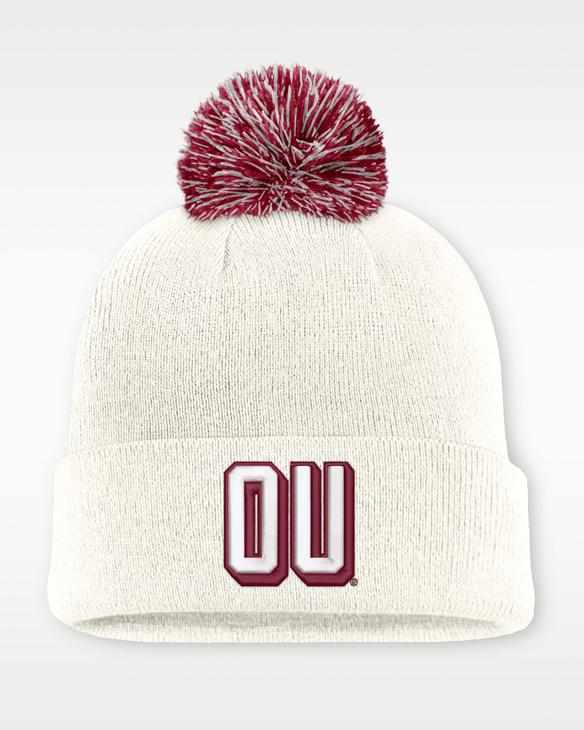 Oklahoma Peak Men's Nike College Cuffed Beanie - White