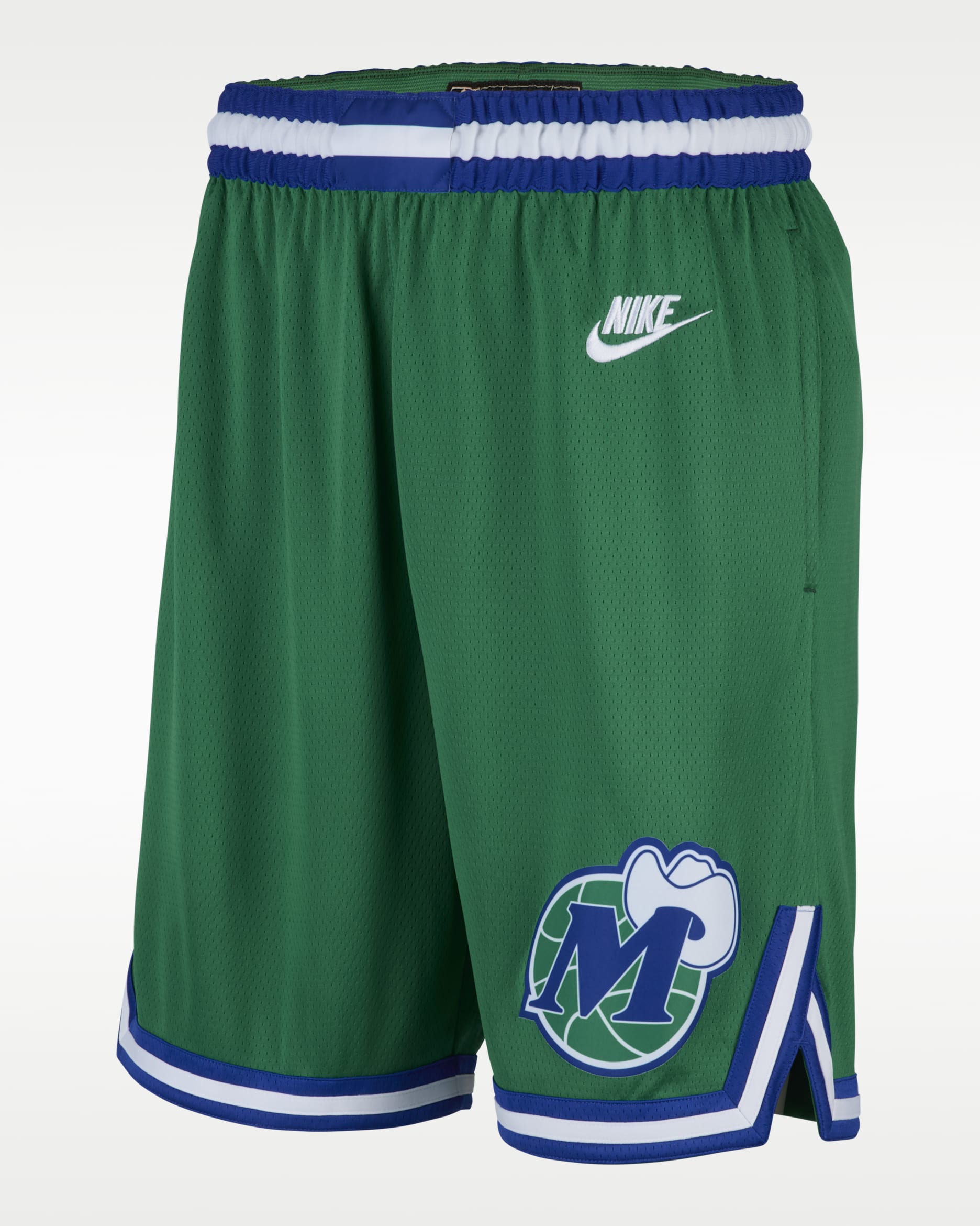 Dallas Mavericks Swingman 2025/26 Hardwood Classics Men's Nike Dri-FIT NBA Shorts - Clover/White