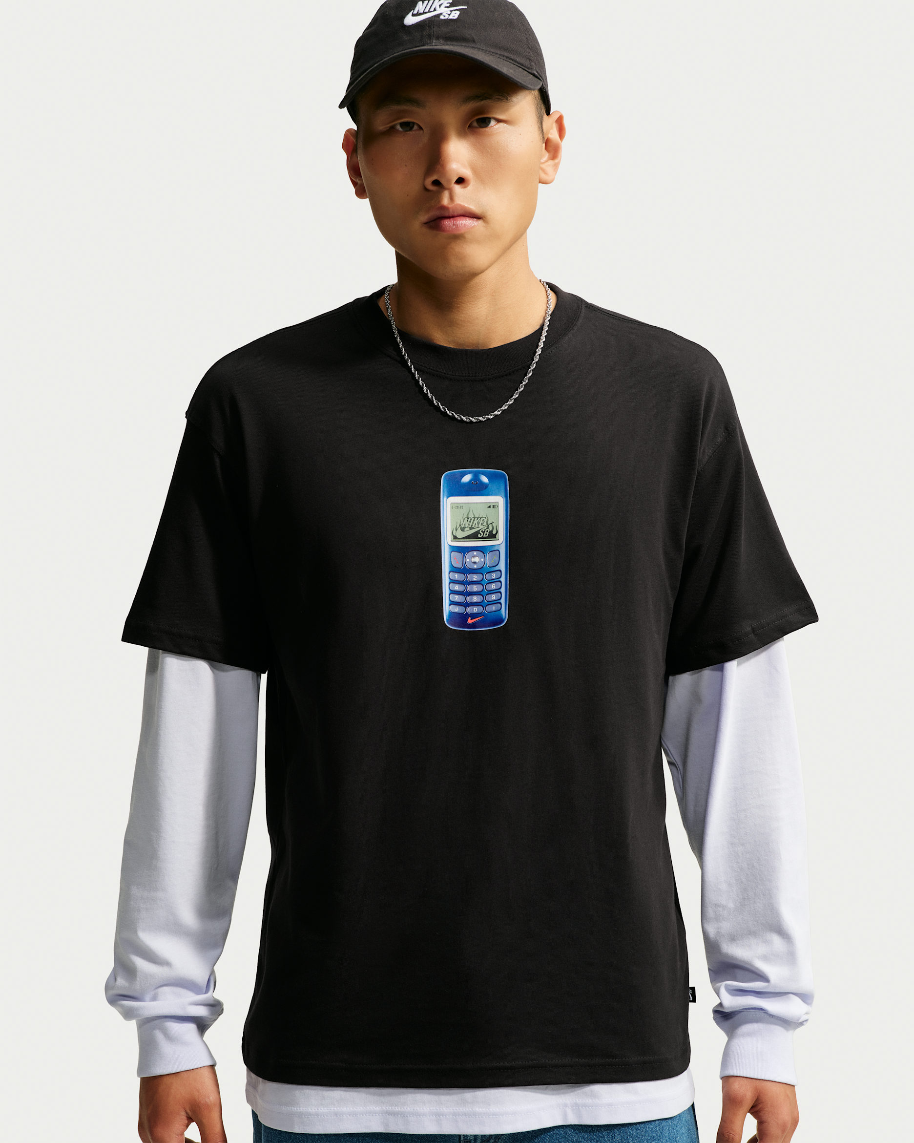 เสื้อยืดสเก็ตบอร์ด Nike SB - ดำ