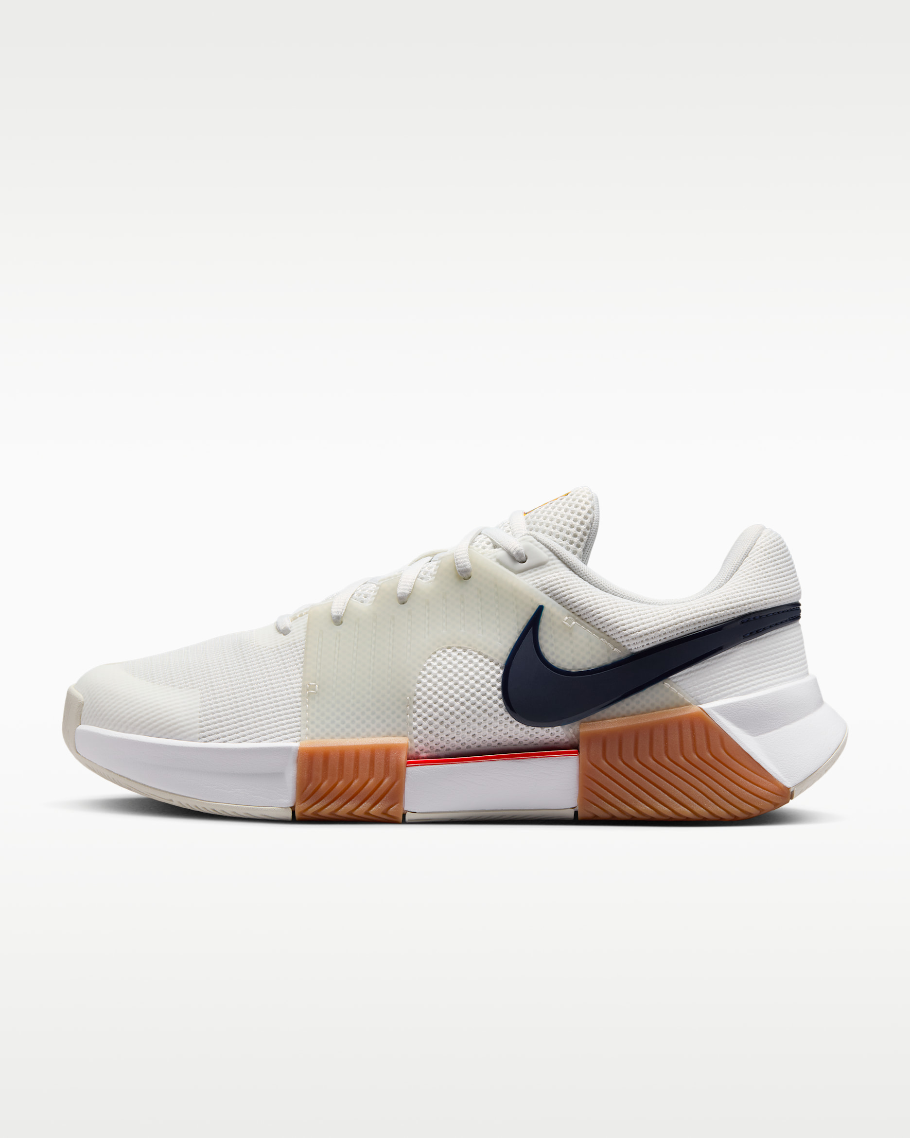 รองเท้าเทนนิสฮาร์ดคอร์ทผู้ชาย Nike Zoom GP Challenge 1 - Summit White/Light Bone/University Red/Binary Blue