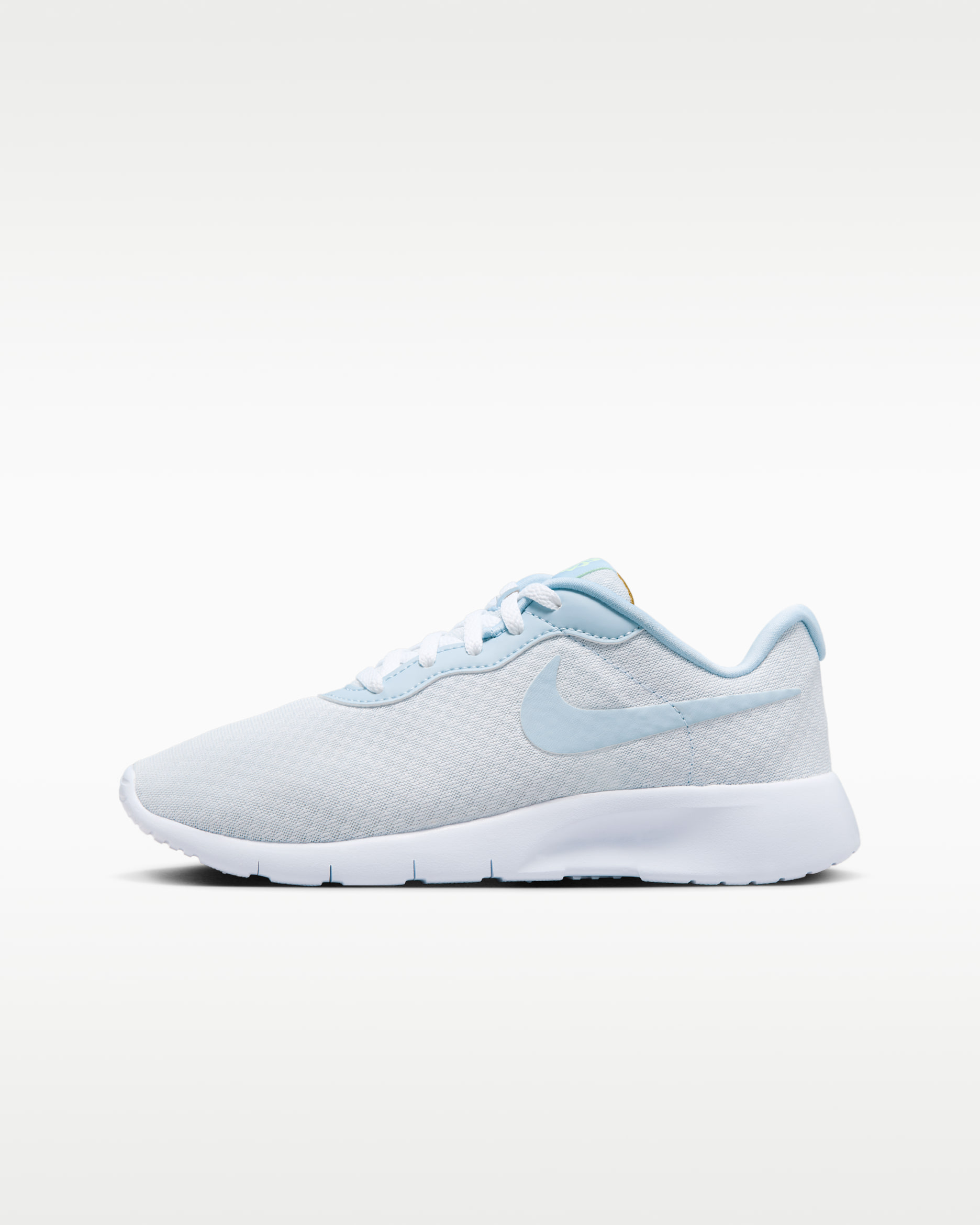 Nike Tanjun EasyOn Older Kids' Shoes - Football Grey/Barely Volt/Bronzine/Light Armoury Blue