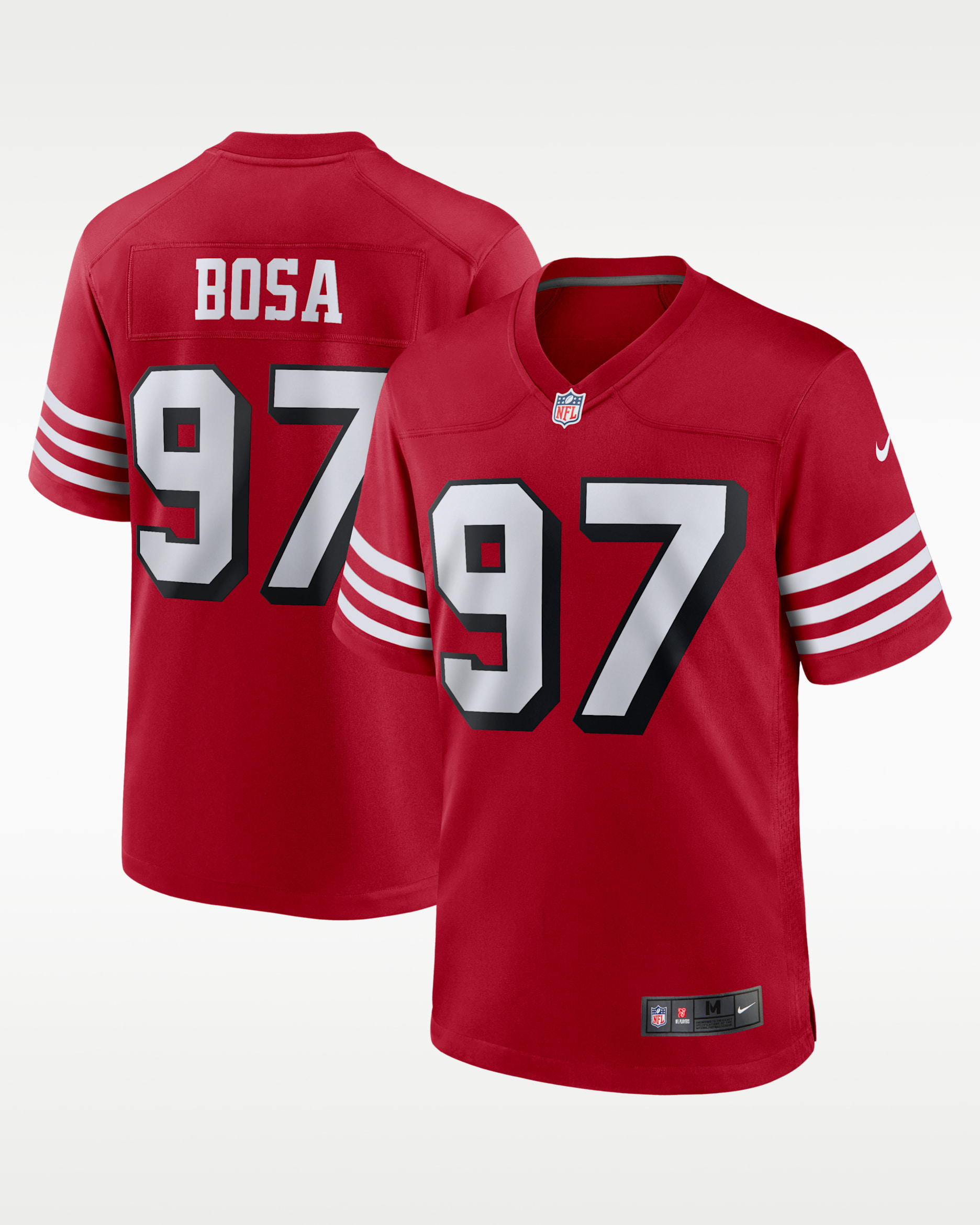 Jersey de futbol americano Game para hombre NFL San Francisco 49ers (Nick Bosa) - Rojo gimnasio