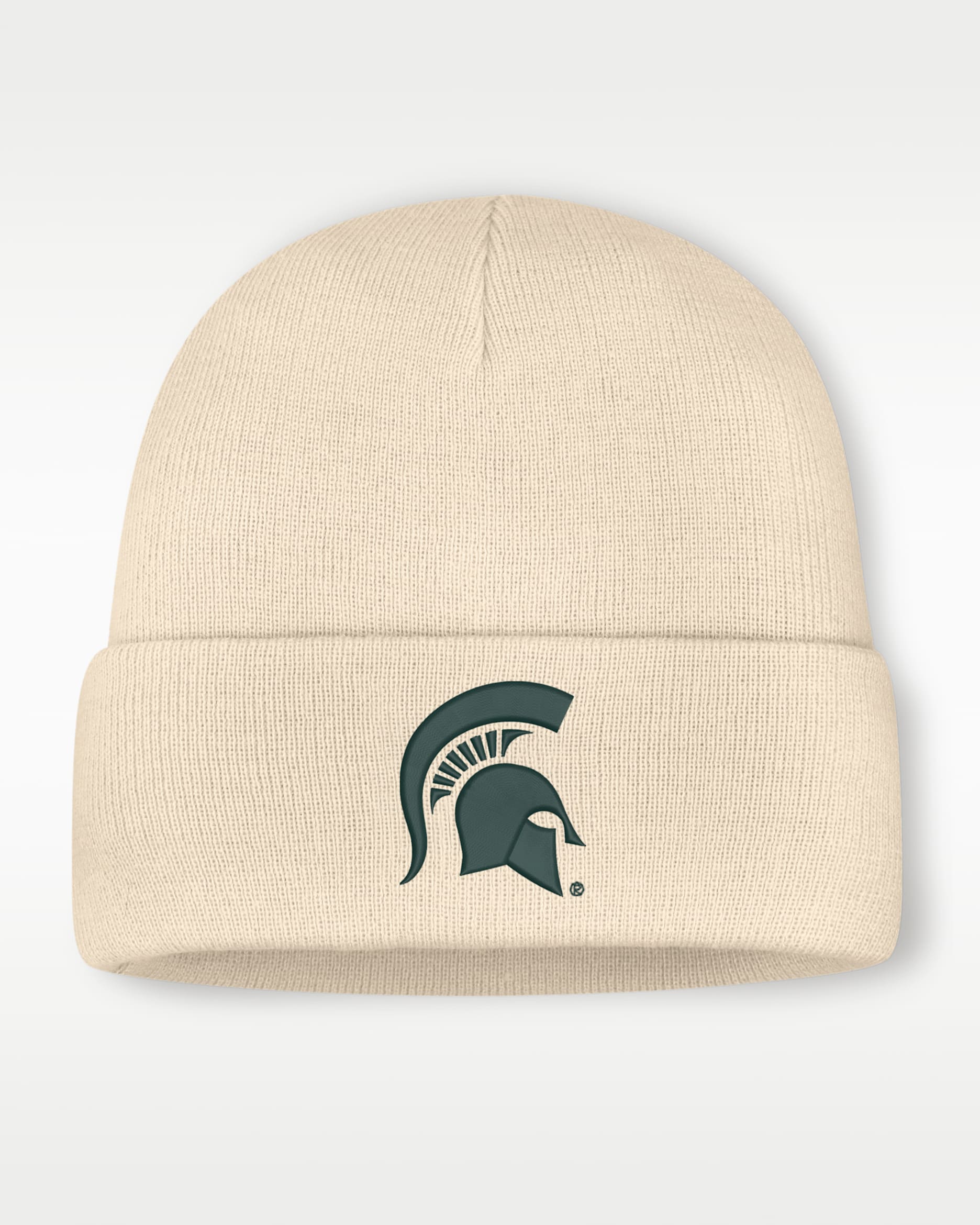 Gorro con dobladillo universitario Nike para hombre Michigan State - Natural
