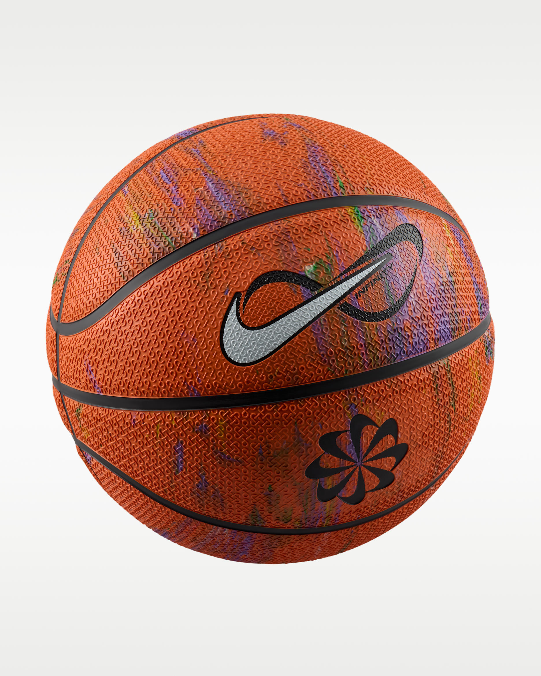 Balón de básquetbol para actividades al aire libre (desinflado) Nike Infinity Next Nature - Pista ámbar oscuro/Negro/Blanco/Negro