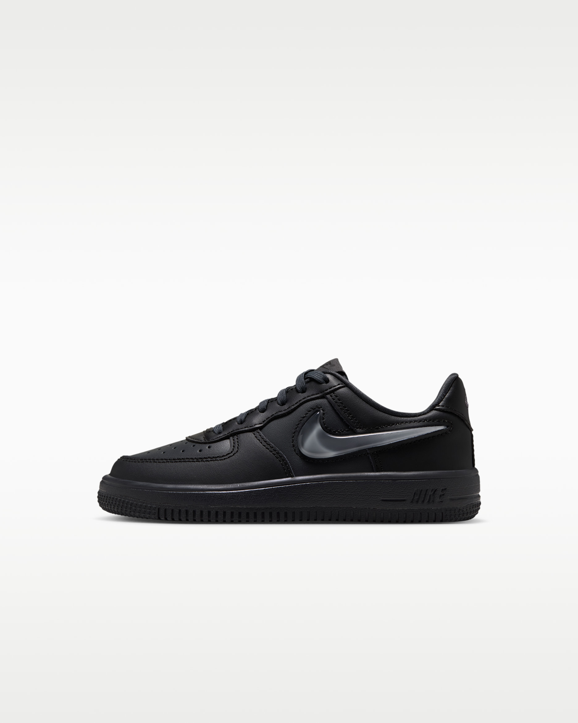 Nike Force 1 Low Little Kids' Shoes - Black/Anthracite/Pure Platinum/Smoke Grey