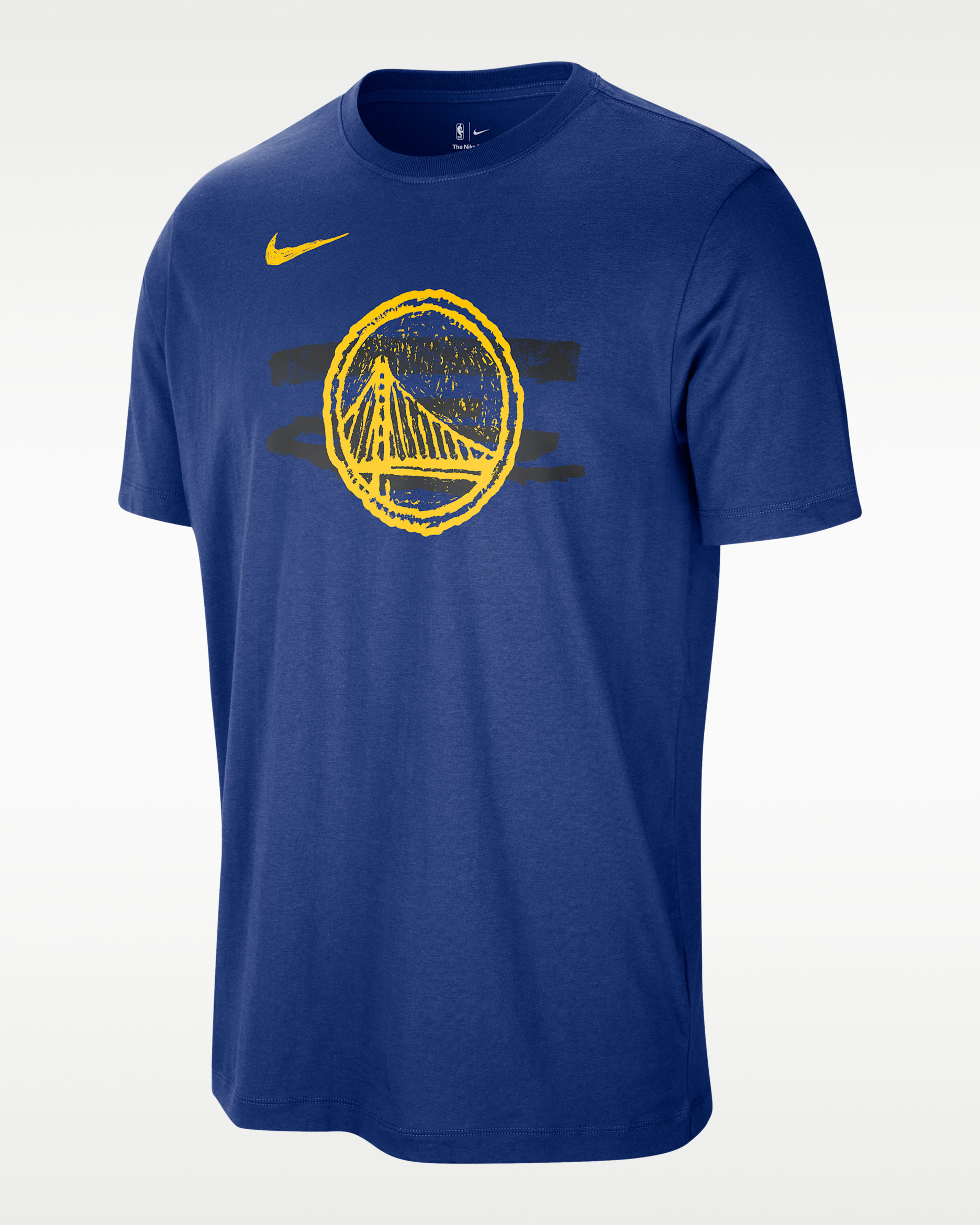 Golden State Warriors Courtside Nike NBA T-Shirt (Herren) - Rush Blue