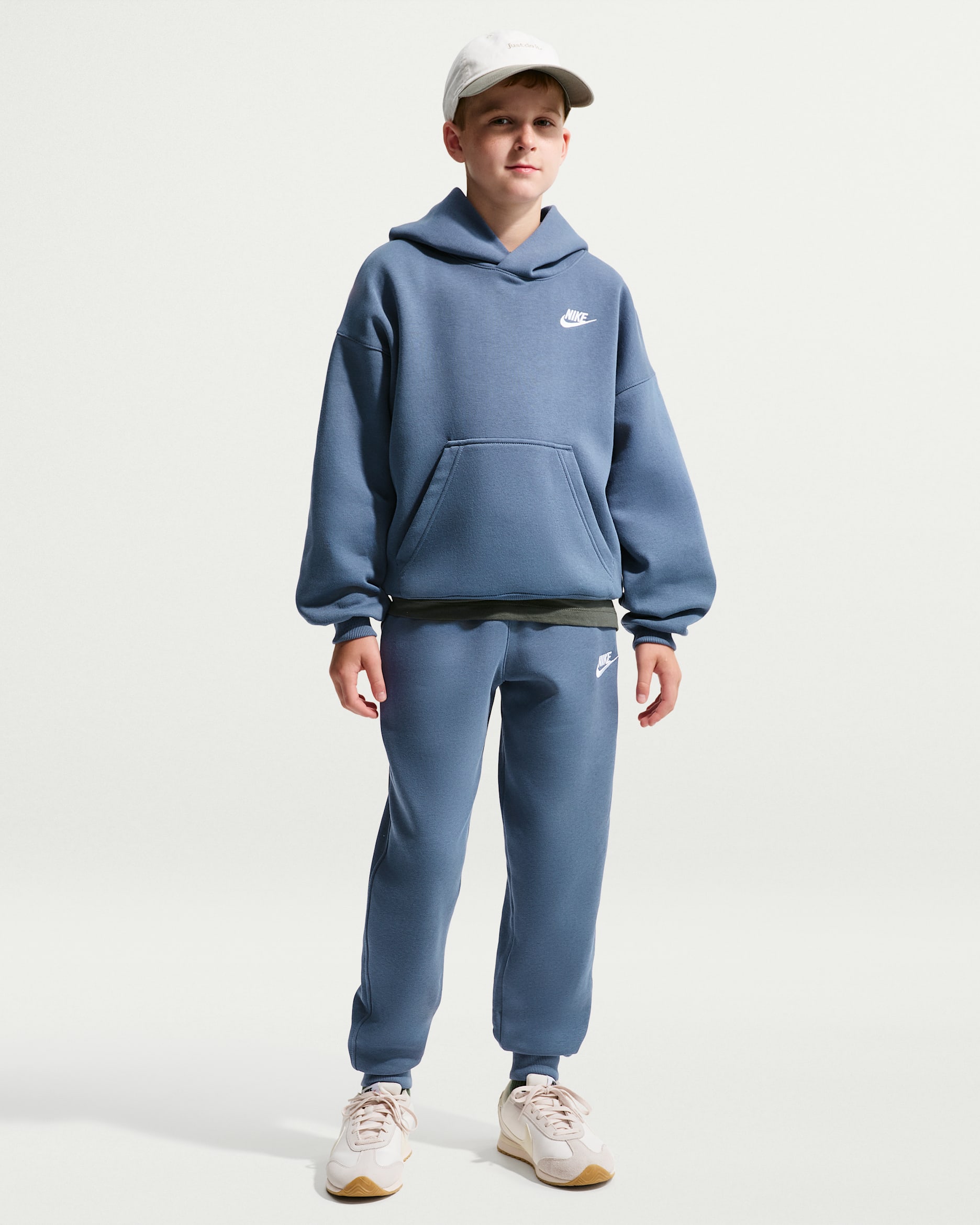 Nike Sportswear Club Fleece Big Kids' Joggers - Diffused Blue/White