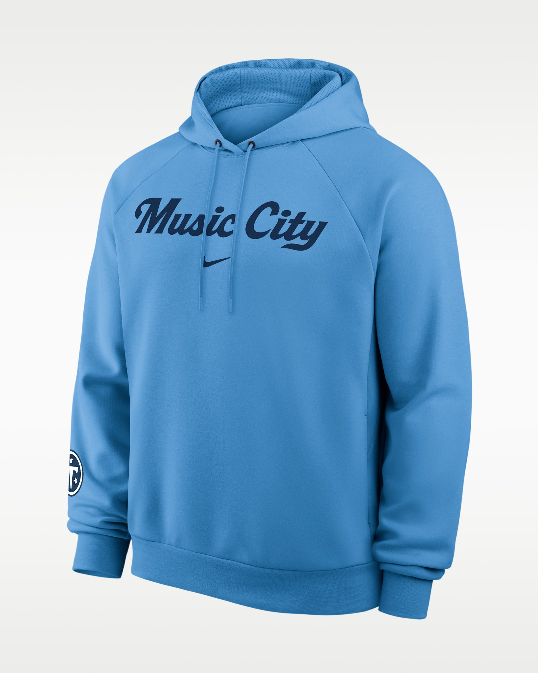 Tennessee Titans Rivalries Collection Primary Men's Nike Dri-FIT NFL Pullover Hoodie - College Navy