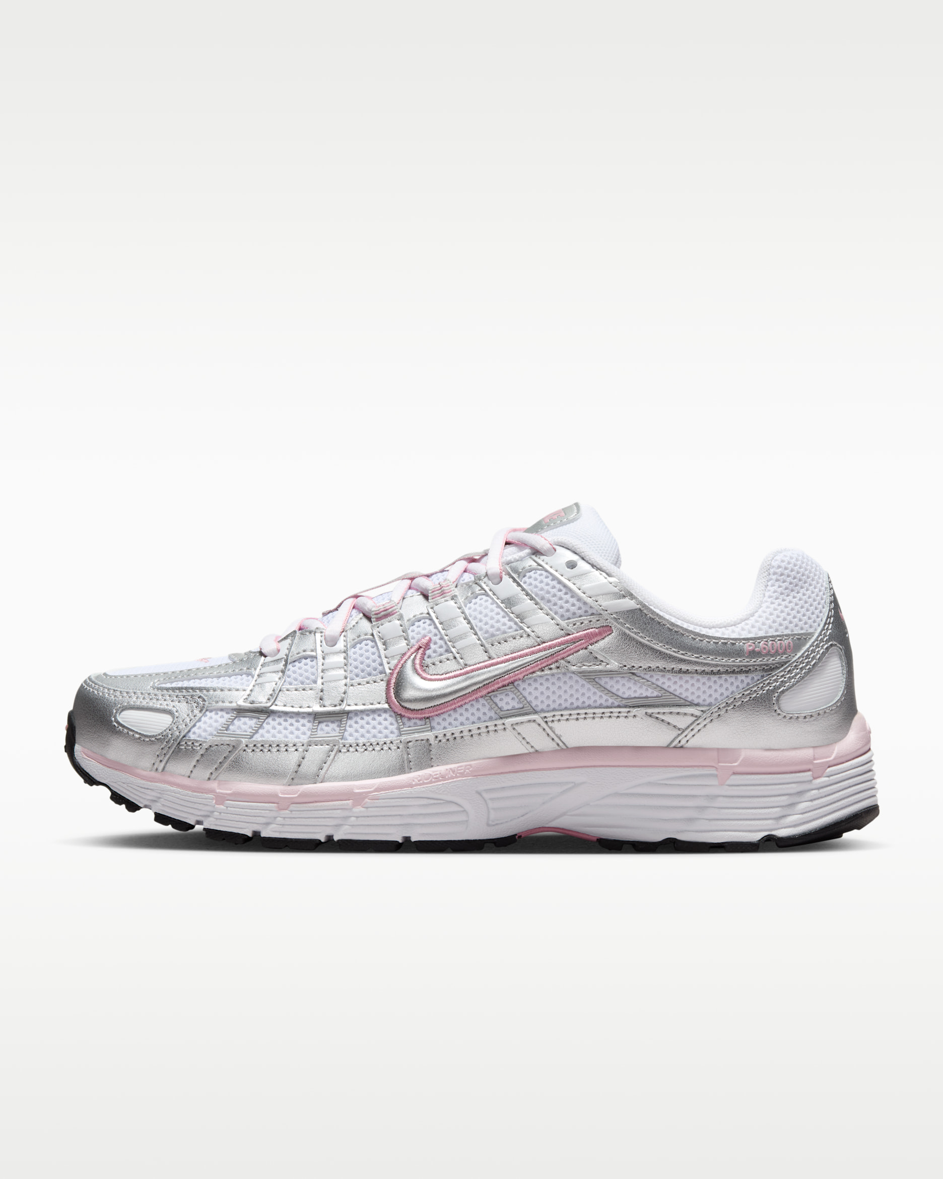 Nike P-6000 Women's Shoes - White/Elemental Pink/Black/Metallic Silver