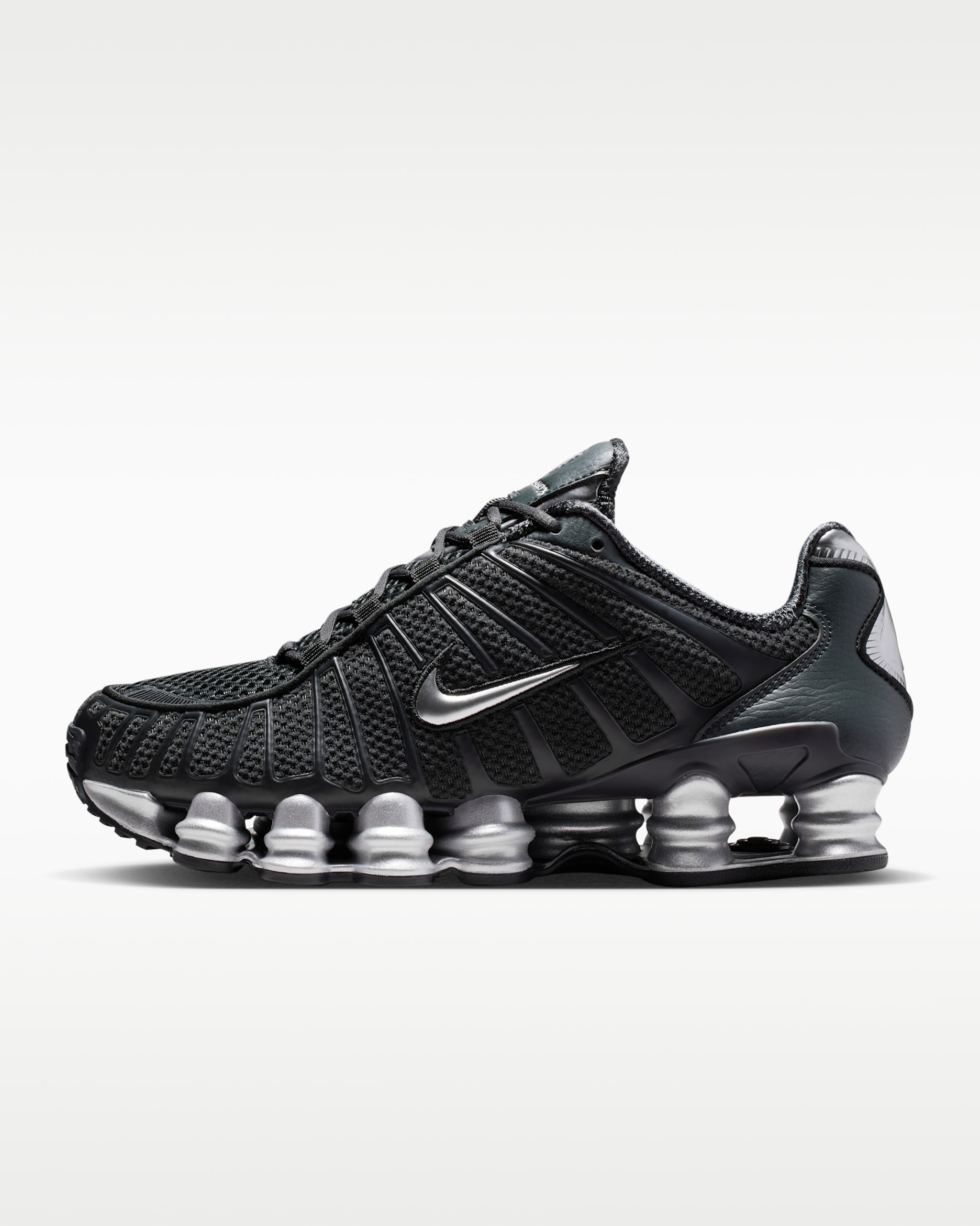 Nike Shox TL Women's Shoes - Off-Noir/Black/Metallic Silver