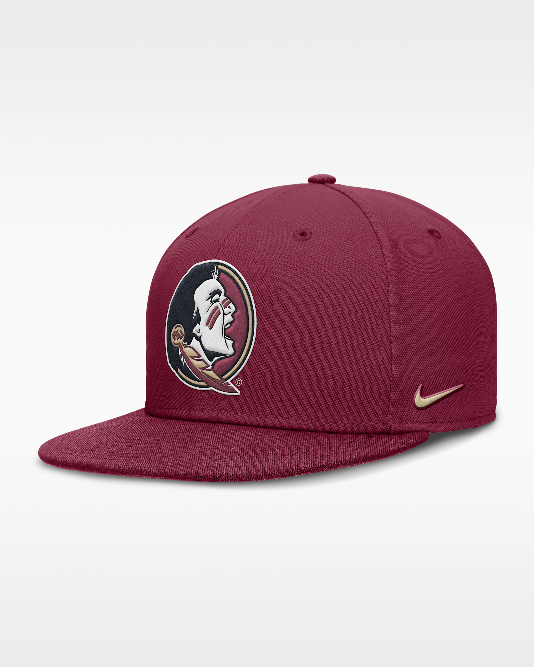 Florida State Seminoles On-Field Pro Men's Nike Dri-FIT College Fitted Hat - Garnet