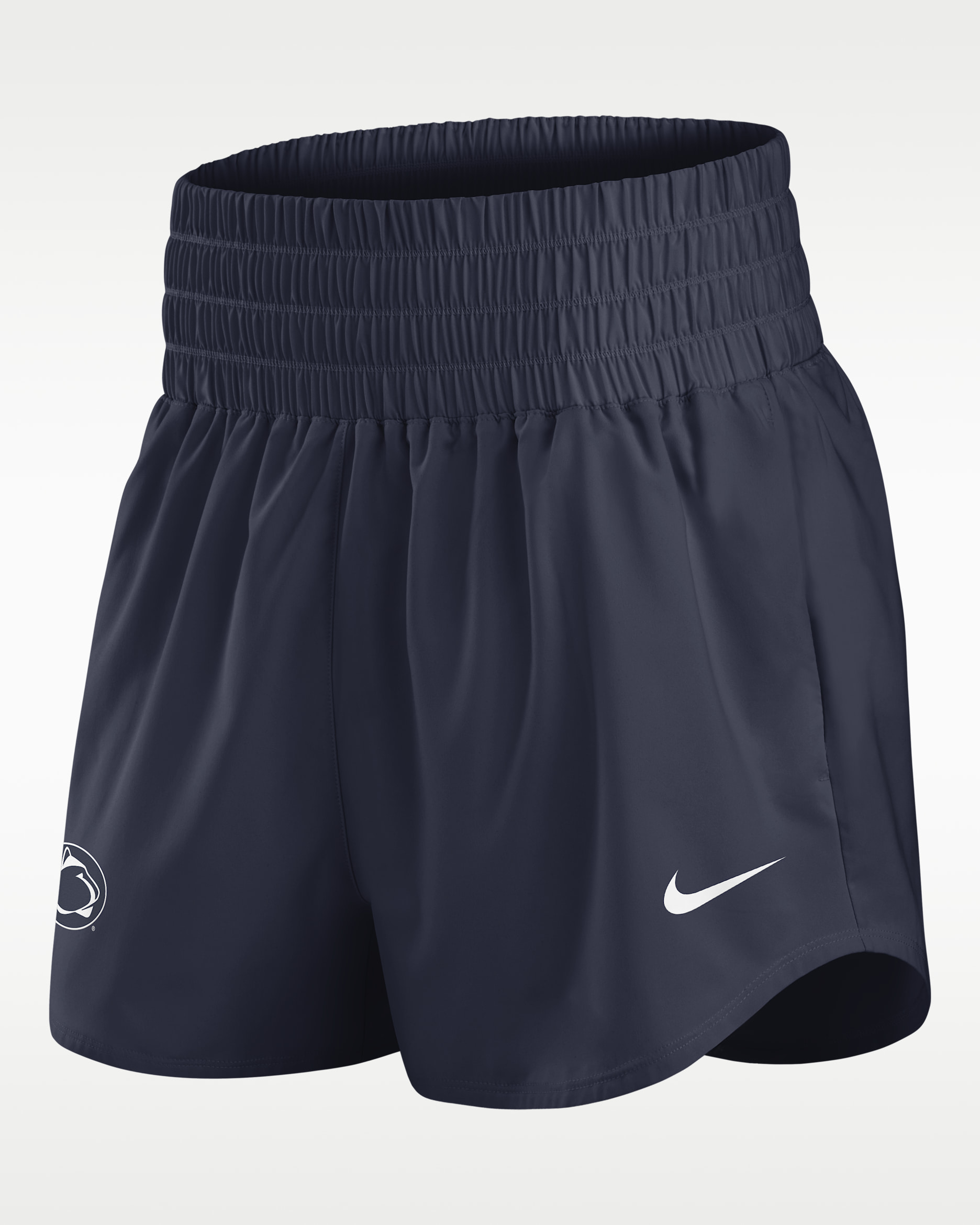 Shorts universitarios Nike Dri-FIT para mujer Penn State Primary Logo One - Azul marino