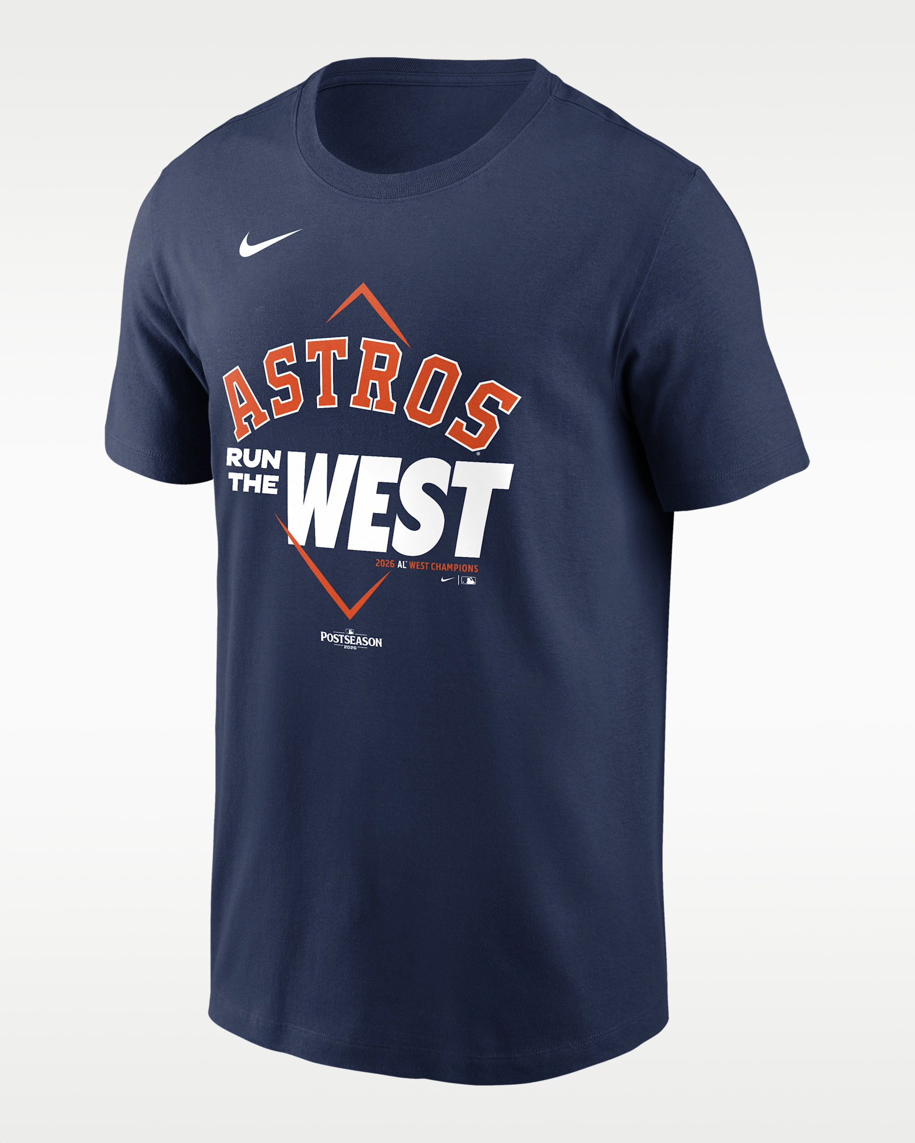 Houston Astros 2026 AL West Division Champions Men's Nike MLB T-Shirt - Navy