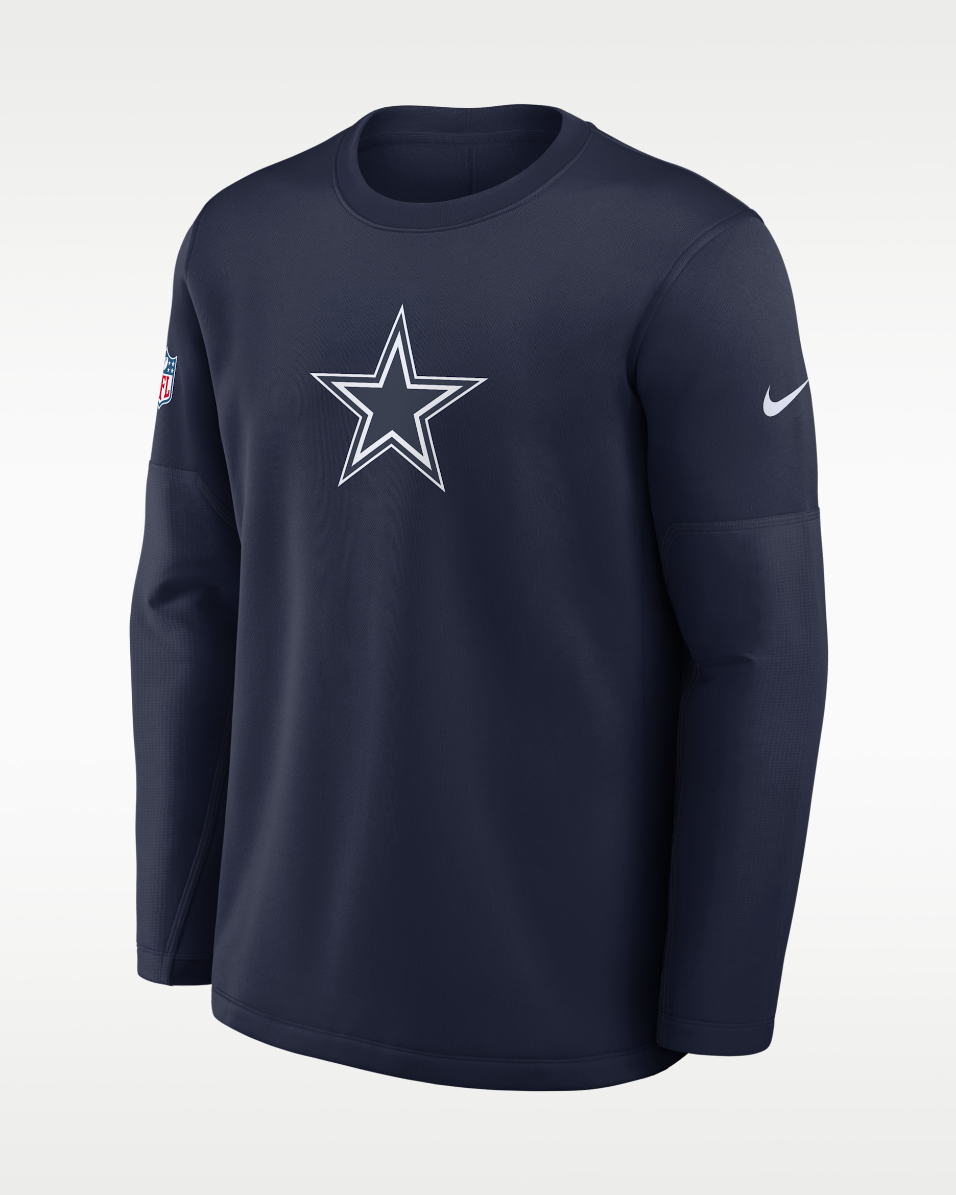 Dallas Cowboys Sideline Coaches Men's Nike Therma-FIT NFL Long-Sleeve T-Shirt - Navy