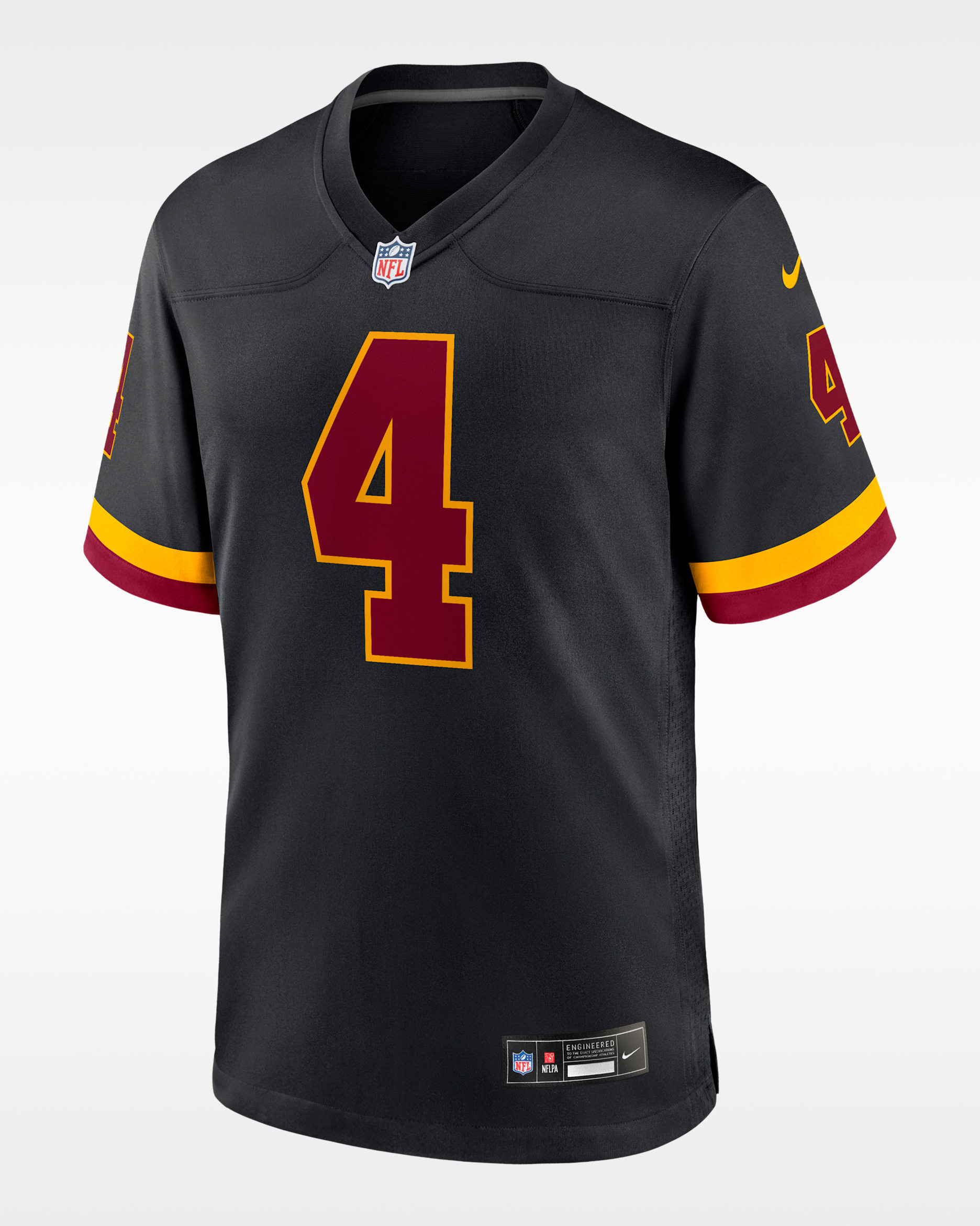 Jersey Nike de la NFL Game para hombre Luke McCaffrey Washington Commanders - Negro