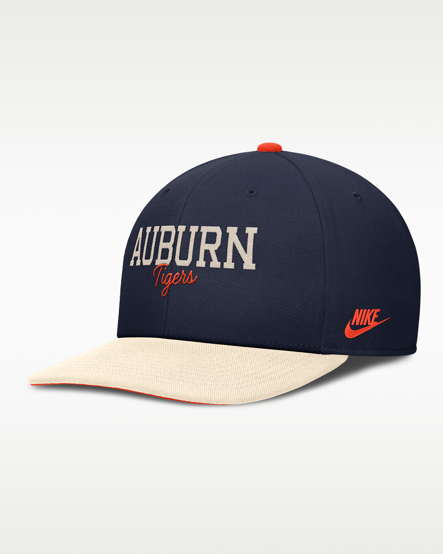 Auburn Legacy Script Men's Nike Dri-FIT College Adjustable Hat - Orange