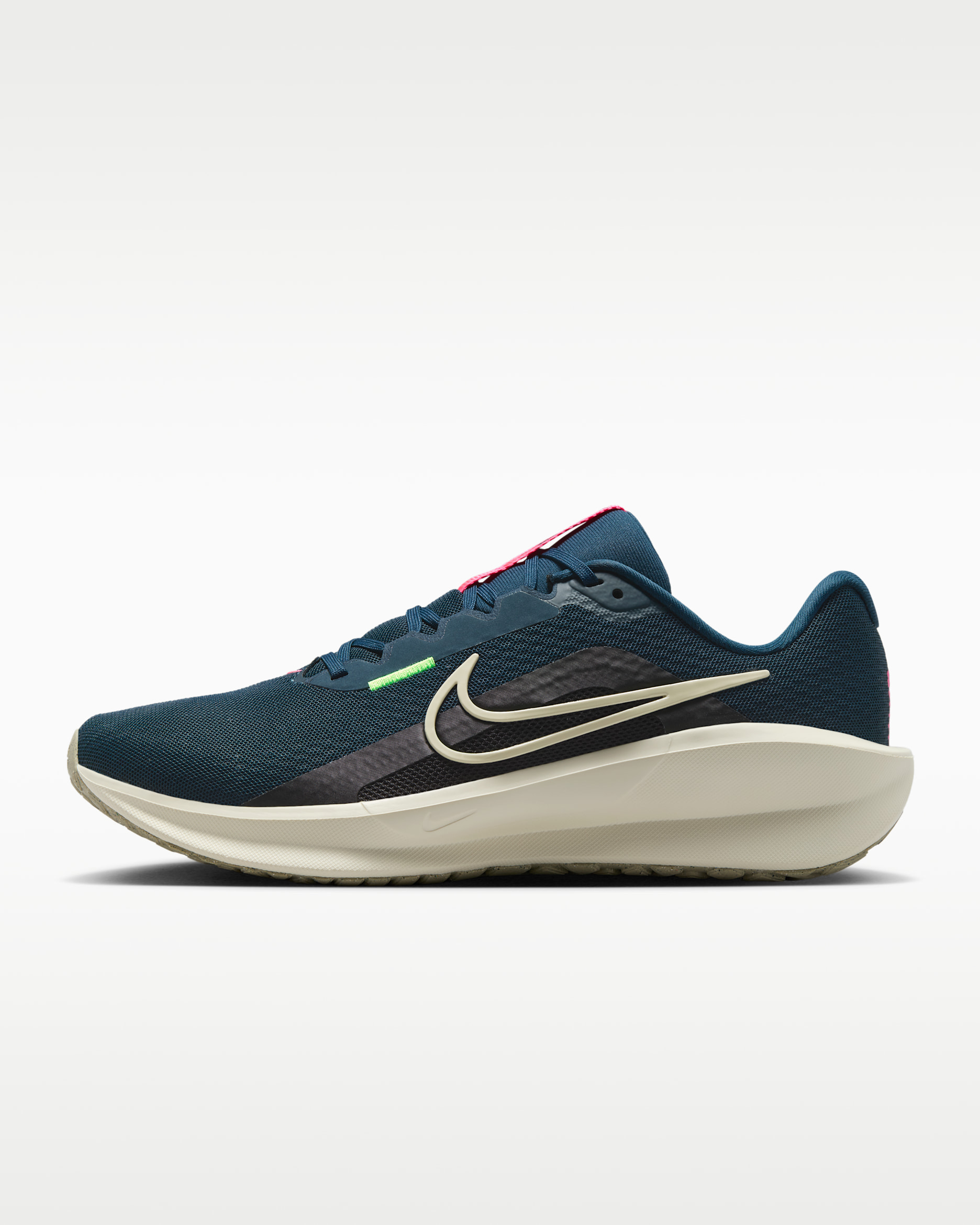 Nike Downshifter 13 Men's Road Running Shoes - Armoury Navy/Green Strike/Black/Desert Khaki