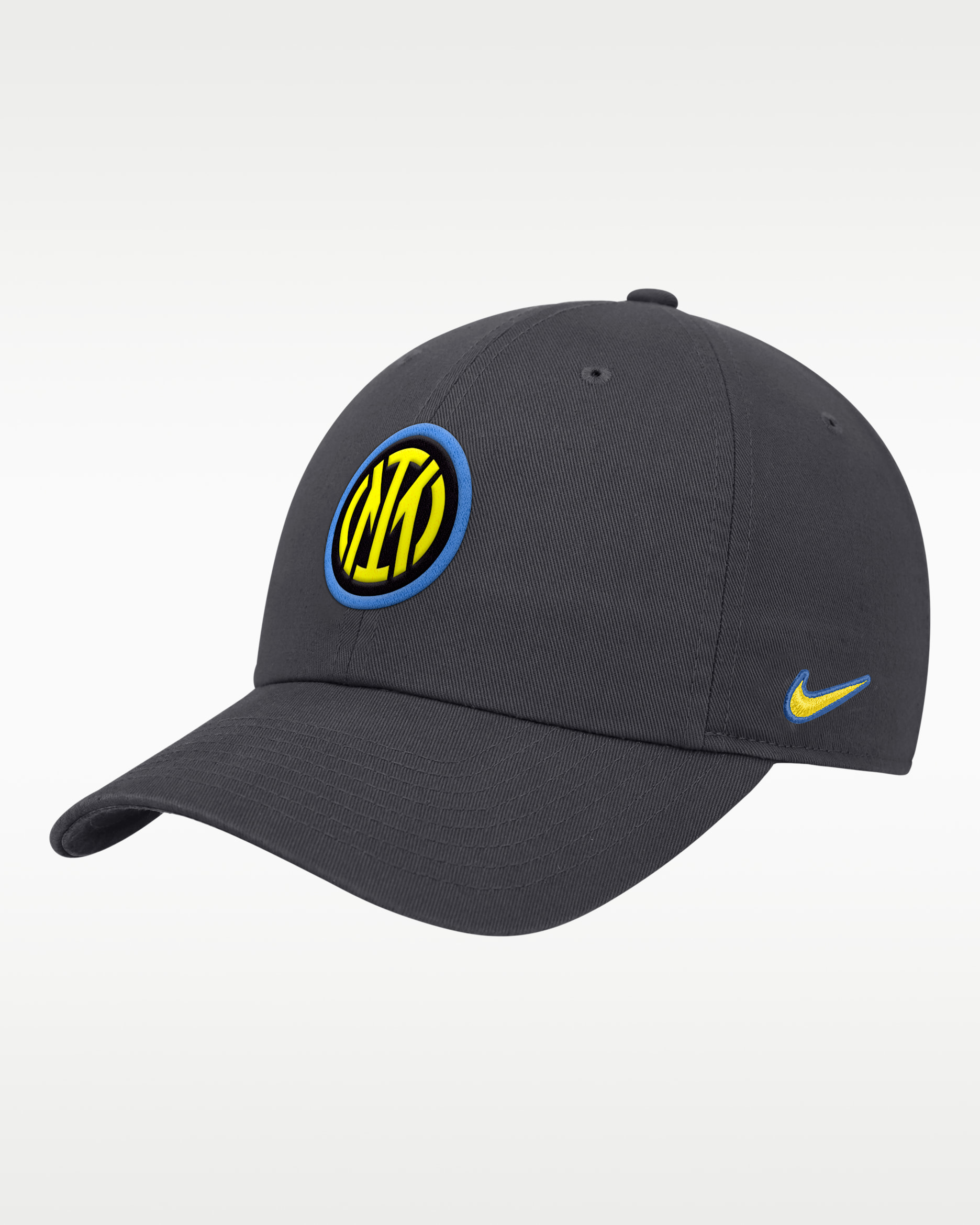Inter Milan Club Men's Nike Adjustable Cap - Charcoal