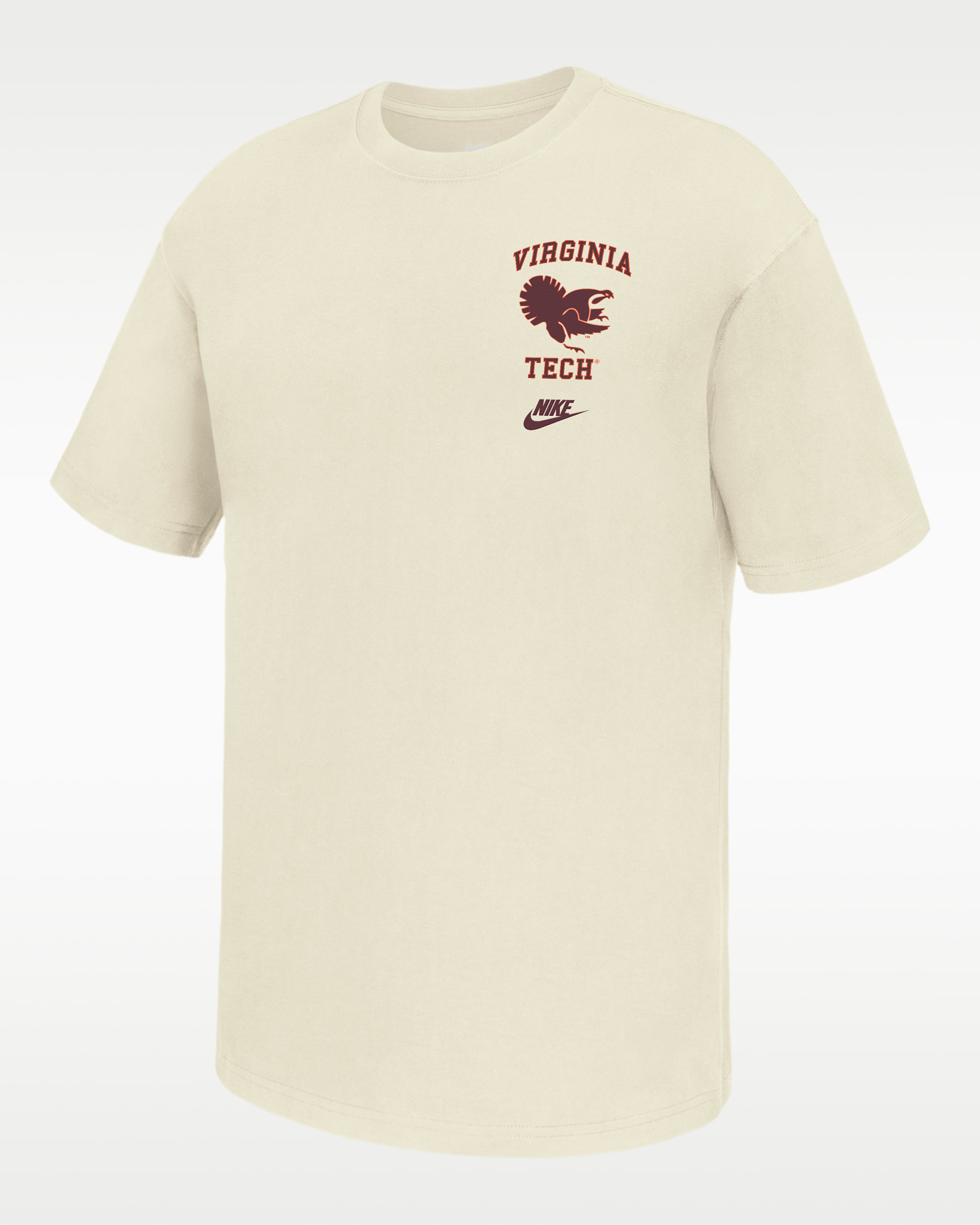 Virginia Tech Hokies Men's Nike Football T-Shirt - Sail