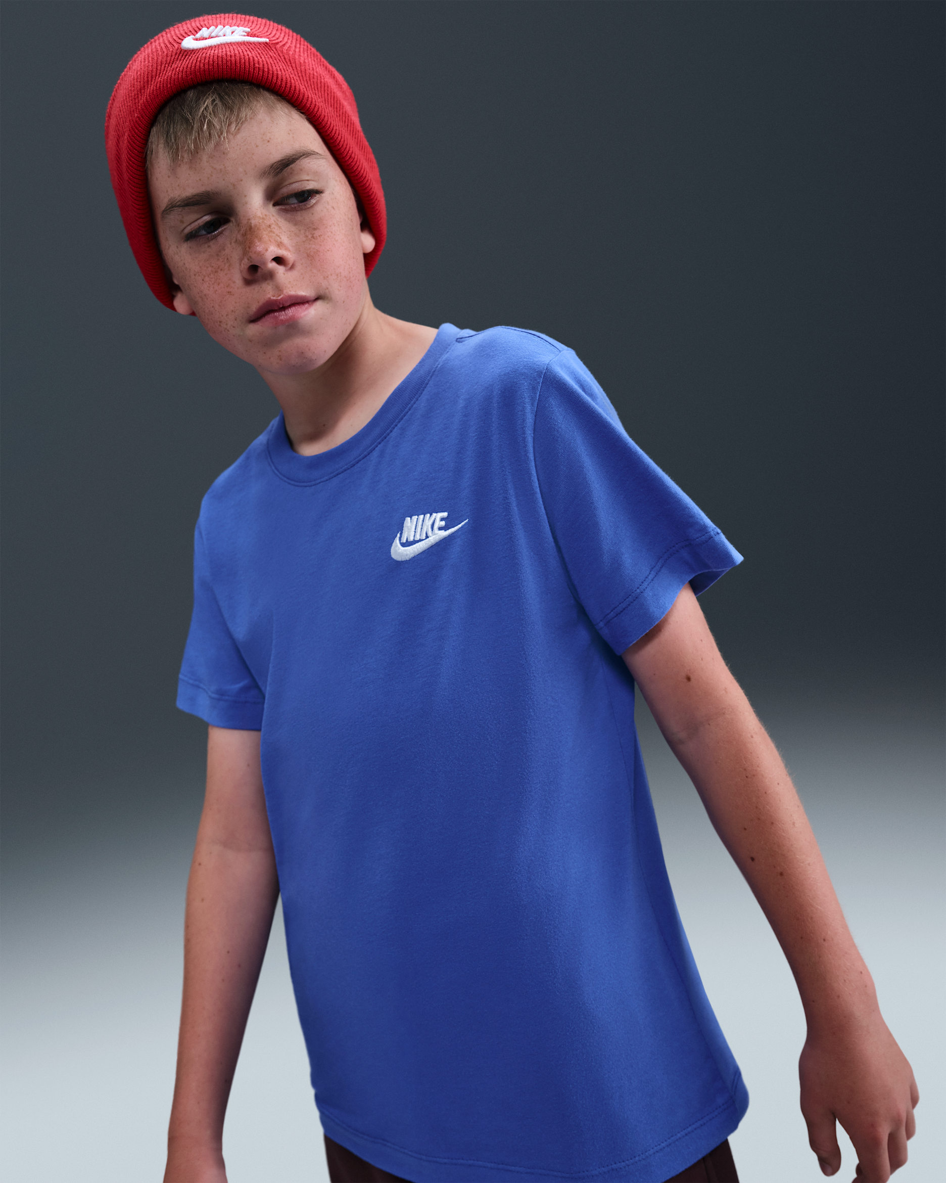 T-Shirt Nike Sportswear για μεγάλα παιδιά - Comet Blue