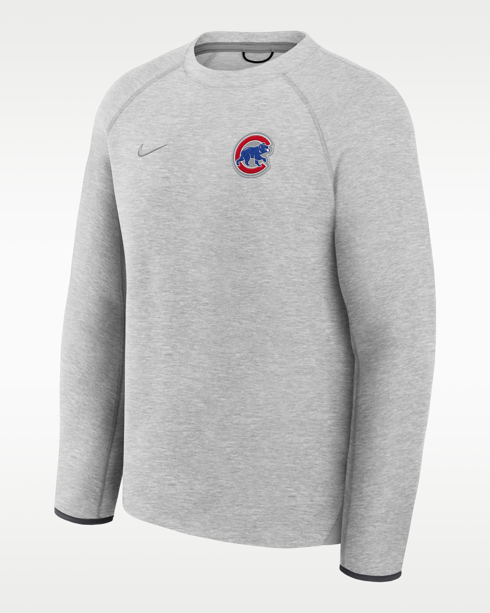 Chicago Cubs Tech Fleece Men's Nike MLB Pullover Crew - Grey