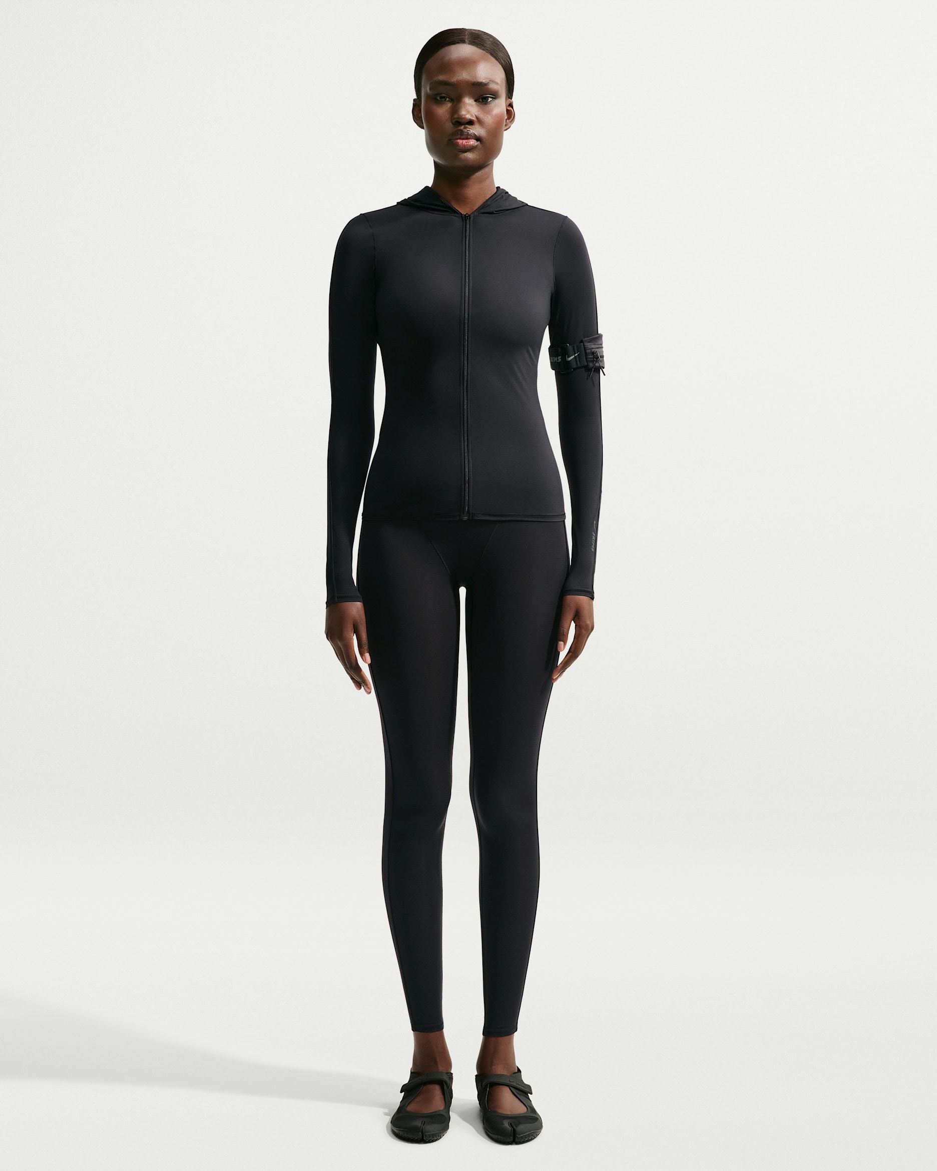 NikeSKIMS Weightless Women's High-Waisted V-Panel Leggings - NSKM Obsidian/NSKM Obsidian