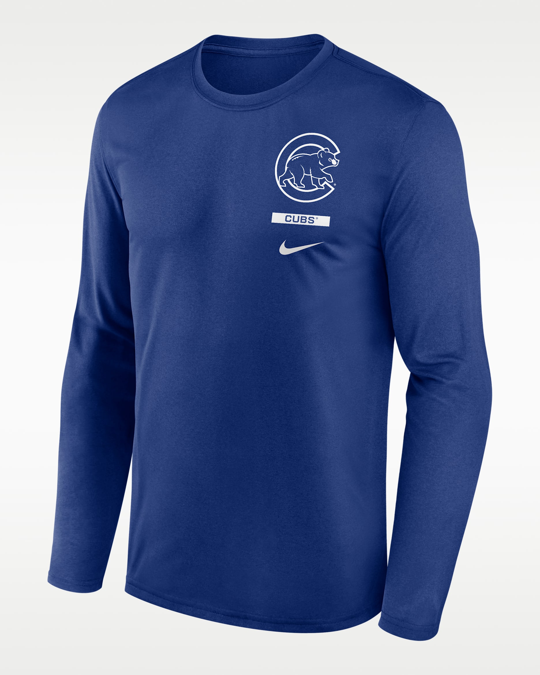 Chicago Cubs 2-Hit Legend Men's Nike Dri-FIT MLB Long-Sleeve T-Shirt - Royal