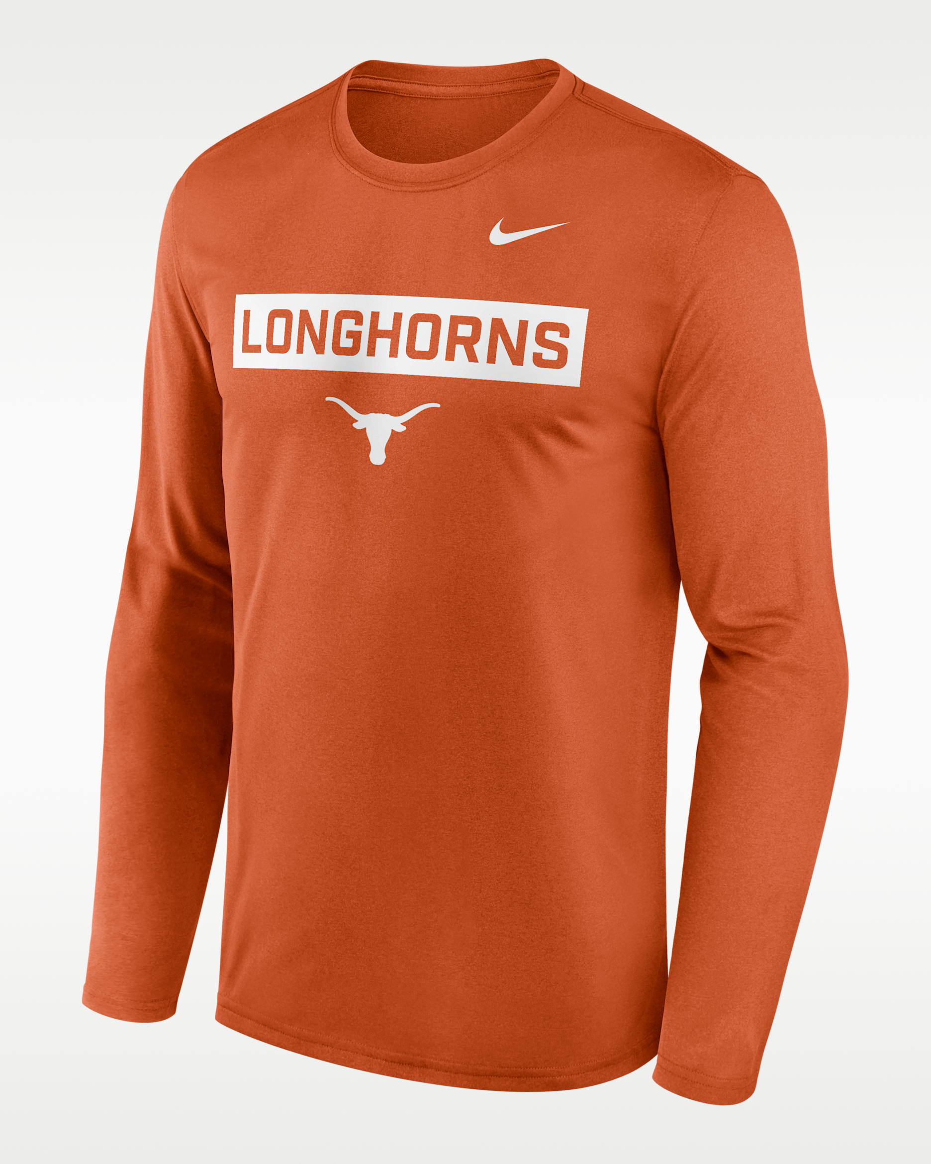 Texas Primetime Legend 2-Hit Men's Nike Dri-FIT College Long-Sleeve T-Shirt - Burnt Orange