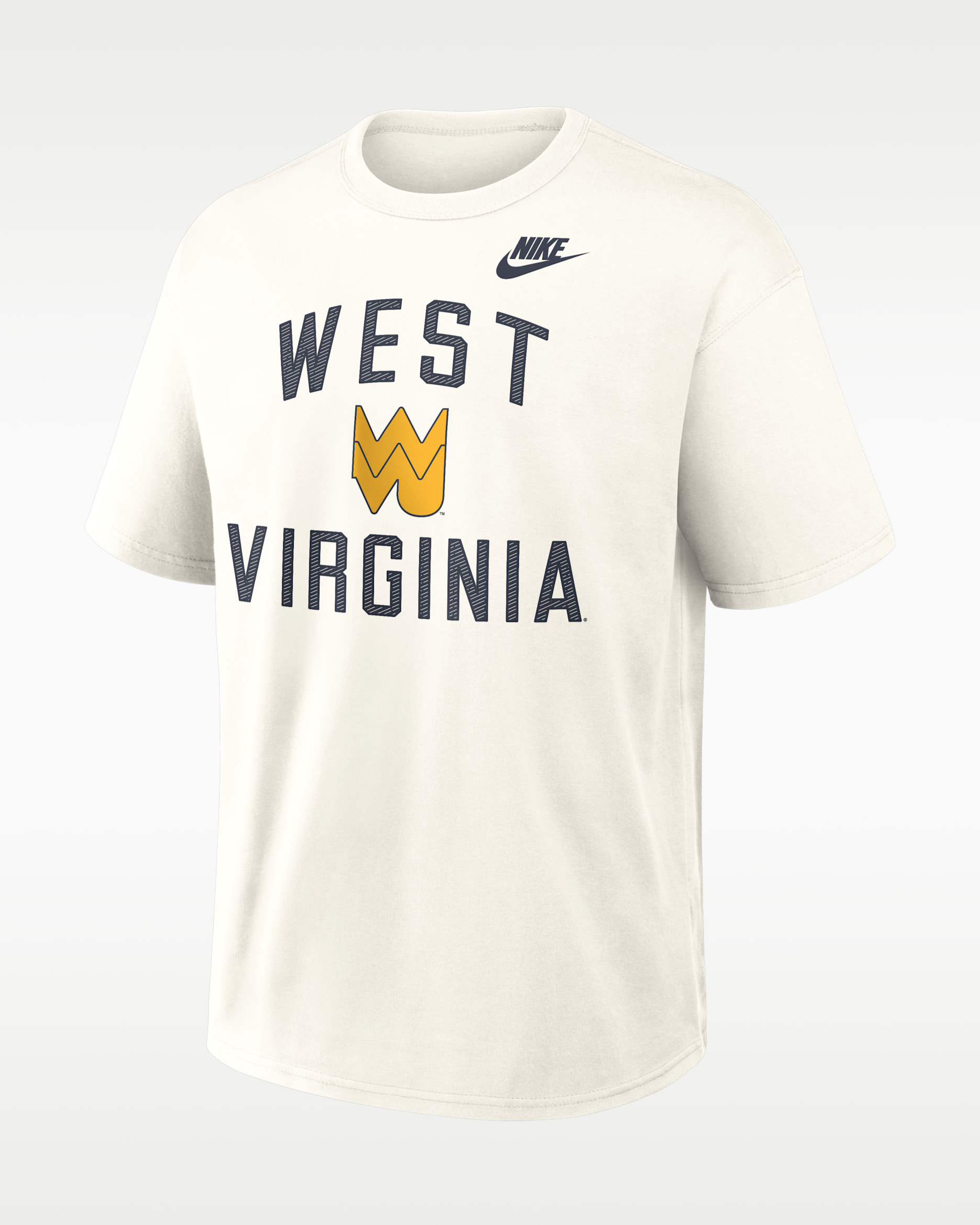 West Virginia Legacy Men's Nike College T-Shirt - Cream