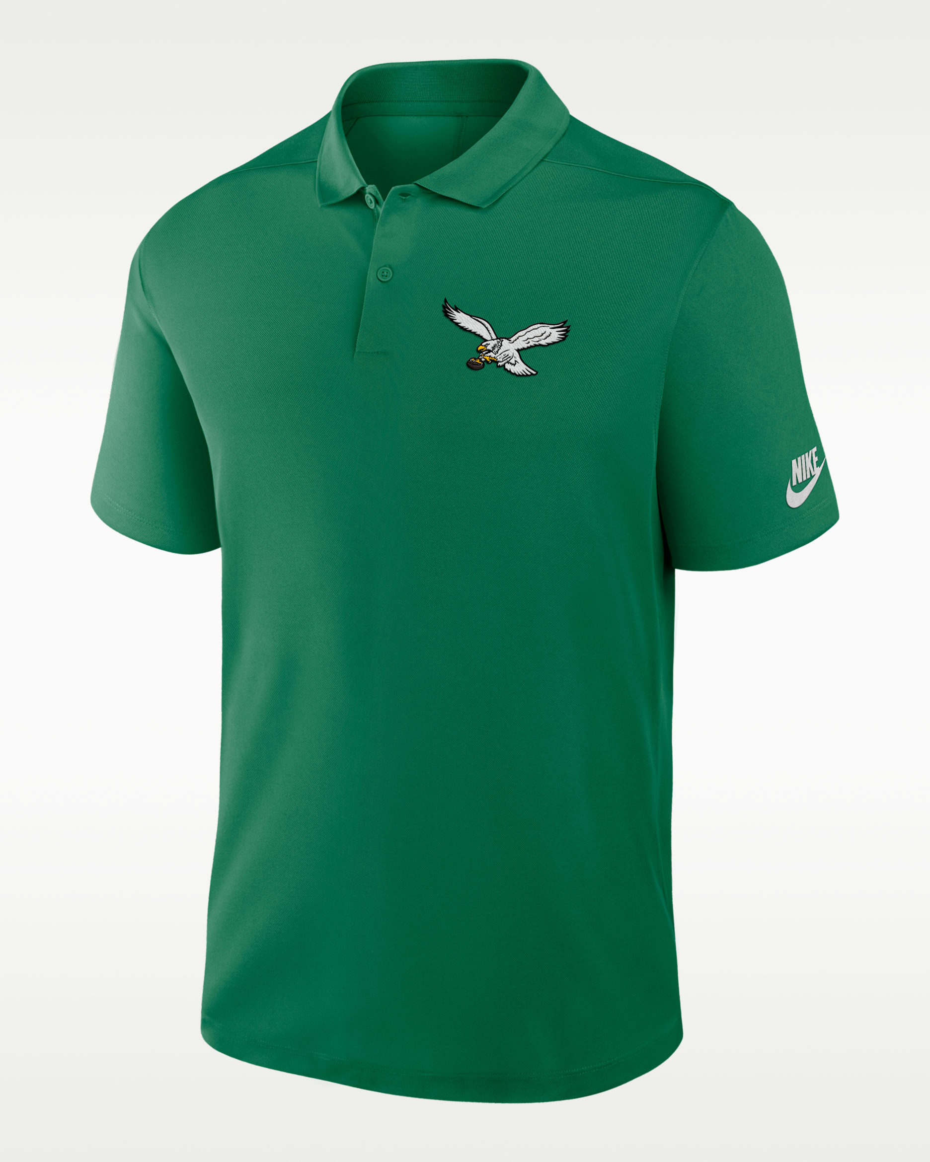 Philadelphia Eagles Rewind Victory Men's Nike Dri-FIT NFL Polo - Kelly Green