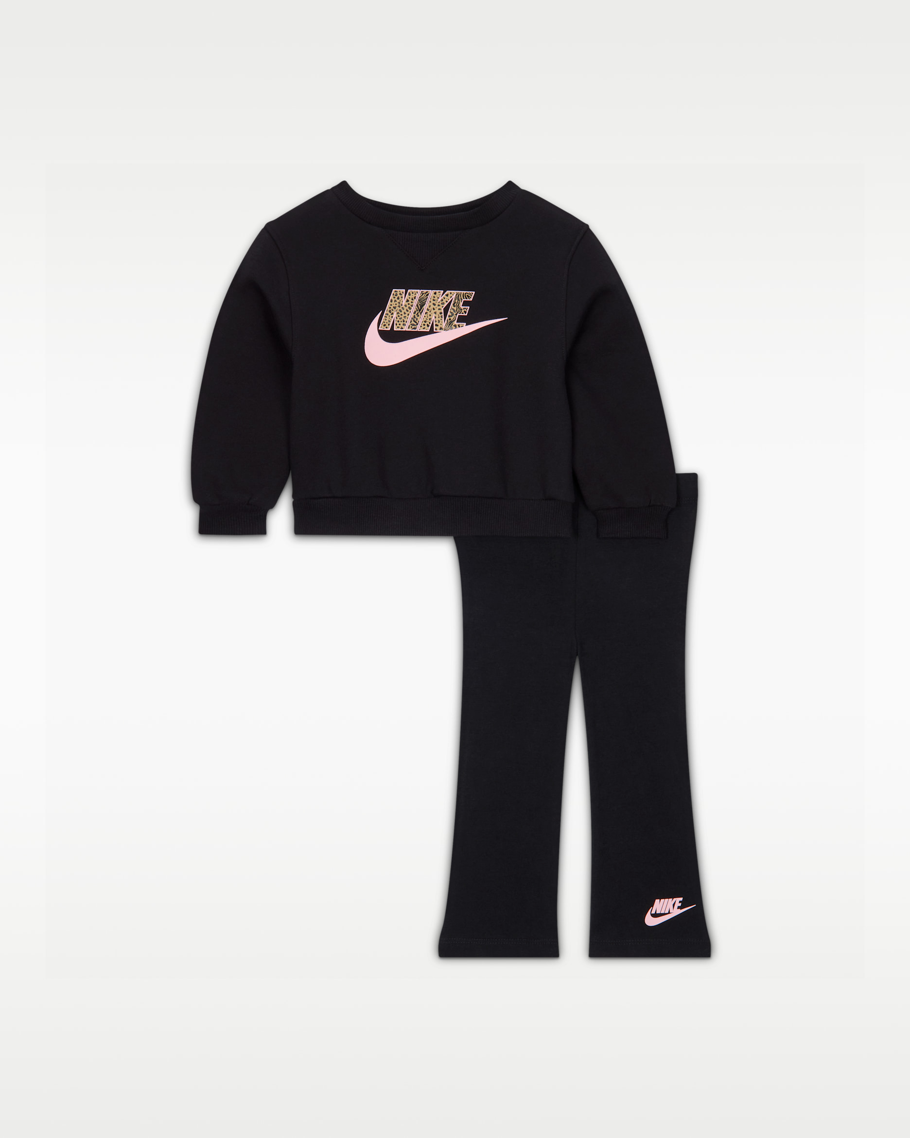 Conjunto de leggings de 2 piezas con logotipo para bebé (12 a 24 meses) Nike Wild Warmth - Negro