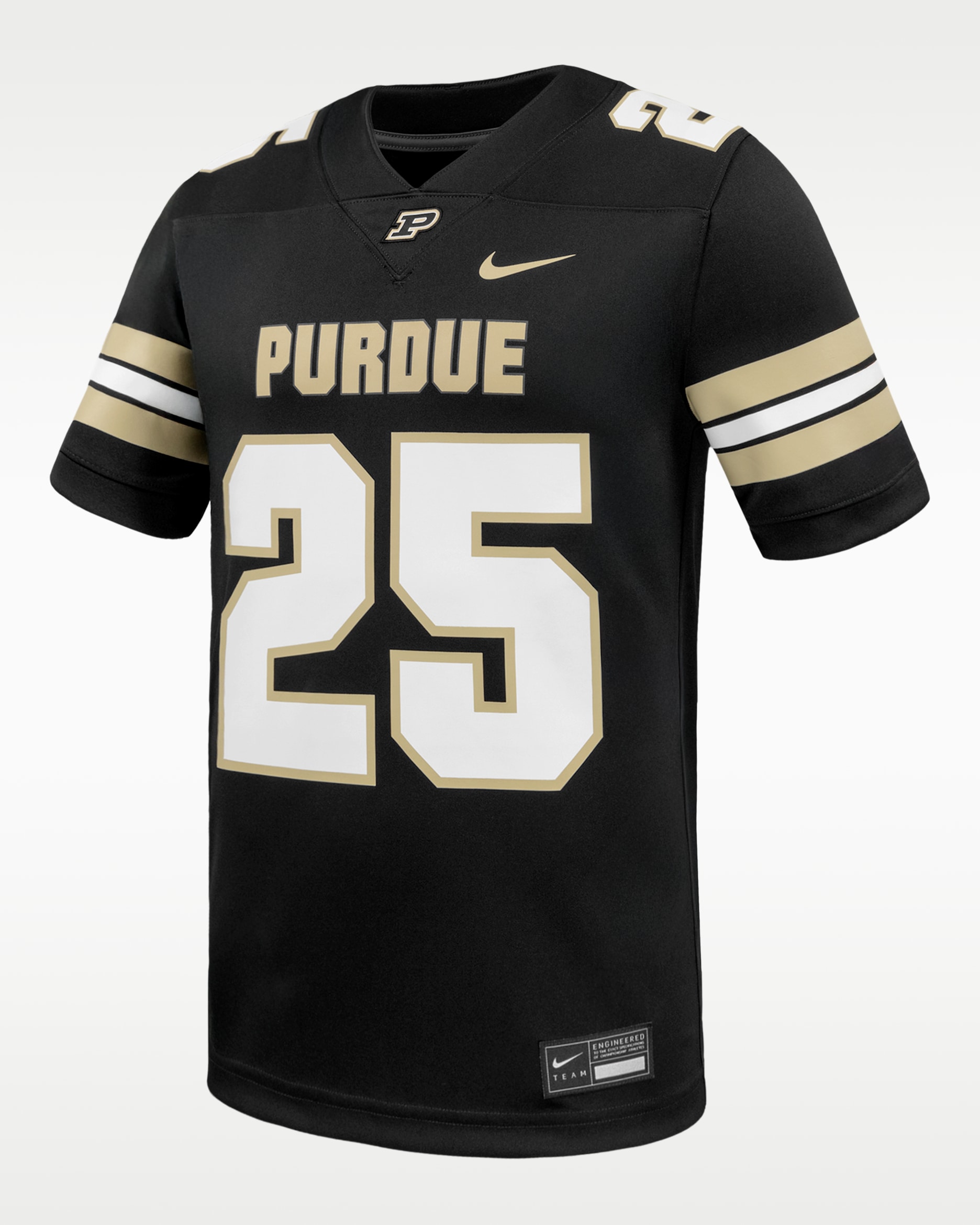 Jersey de fútbol americano universitario Nike Replica para hombre Purdue - Negro